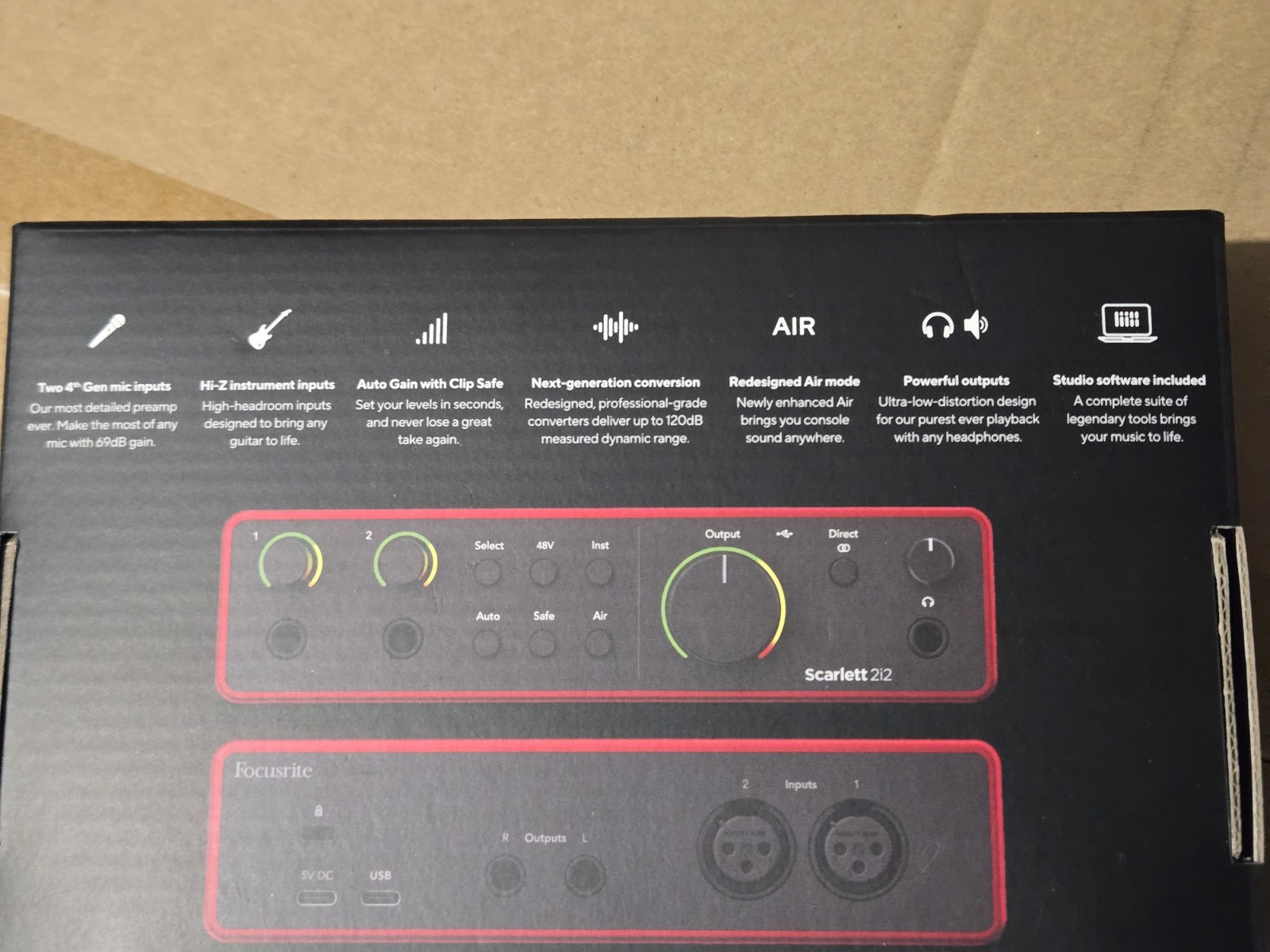 Focusrite Scarlett 2i2 4th Gen Audio Interface New USB For Recording Studio