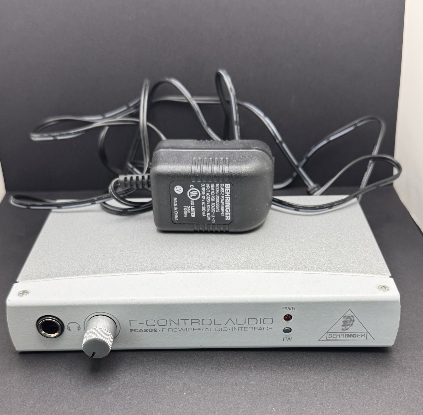 Behringer F-control Audio FCA202 FireWire Audio Interface W/ Power Supply
