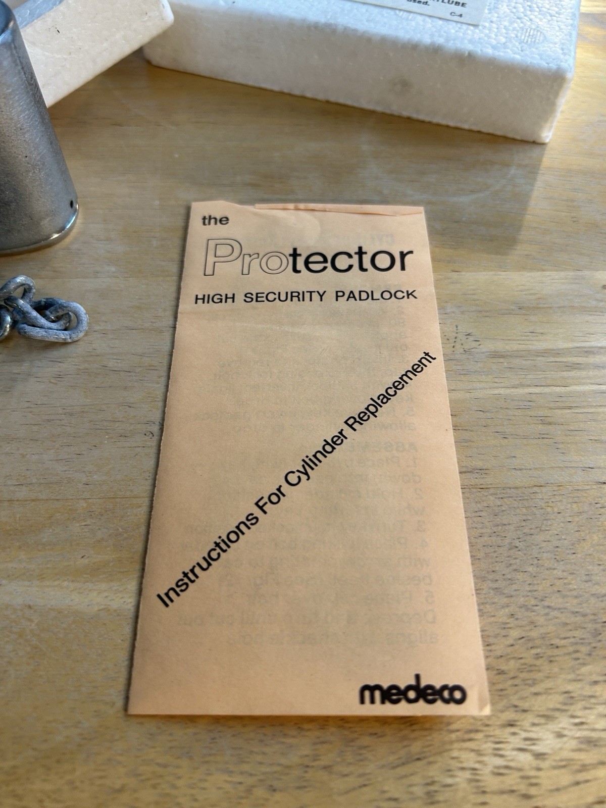 Vtg Medeco High Security Padlock New In Box