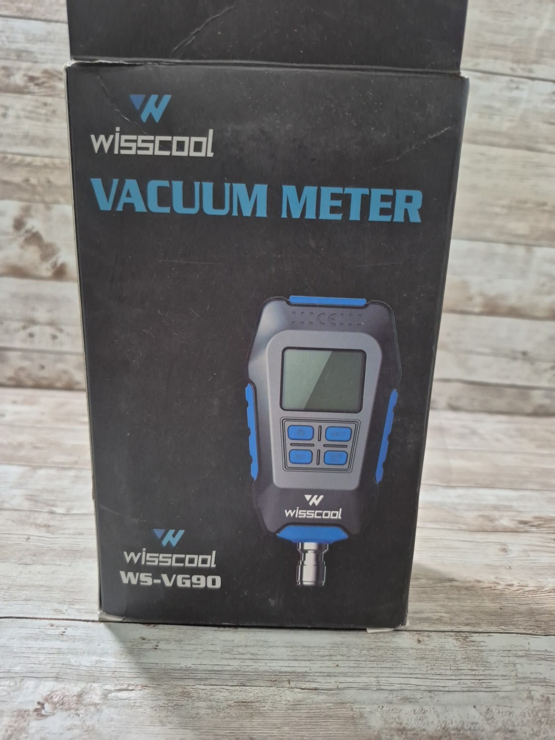 Wisscool Vacuum Meter WS-VG90 Blue Digital Micron Connector Fitting