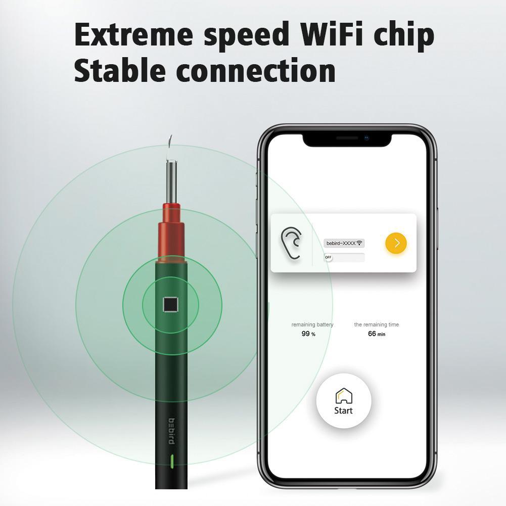 Smart Ear Spoon 1080P WIFI 2MP 3.9mm Wireless Endoscope Multifunctional Camera