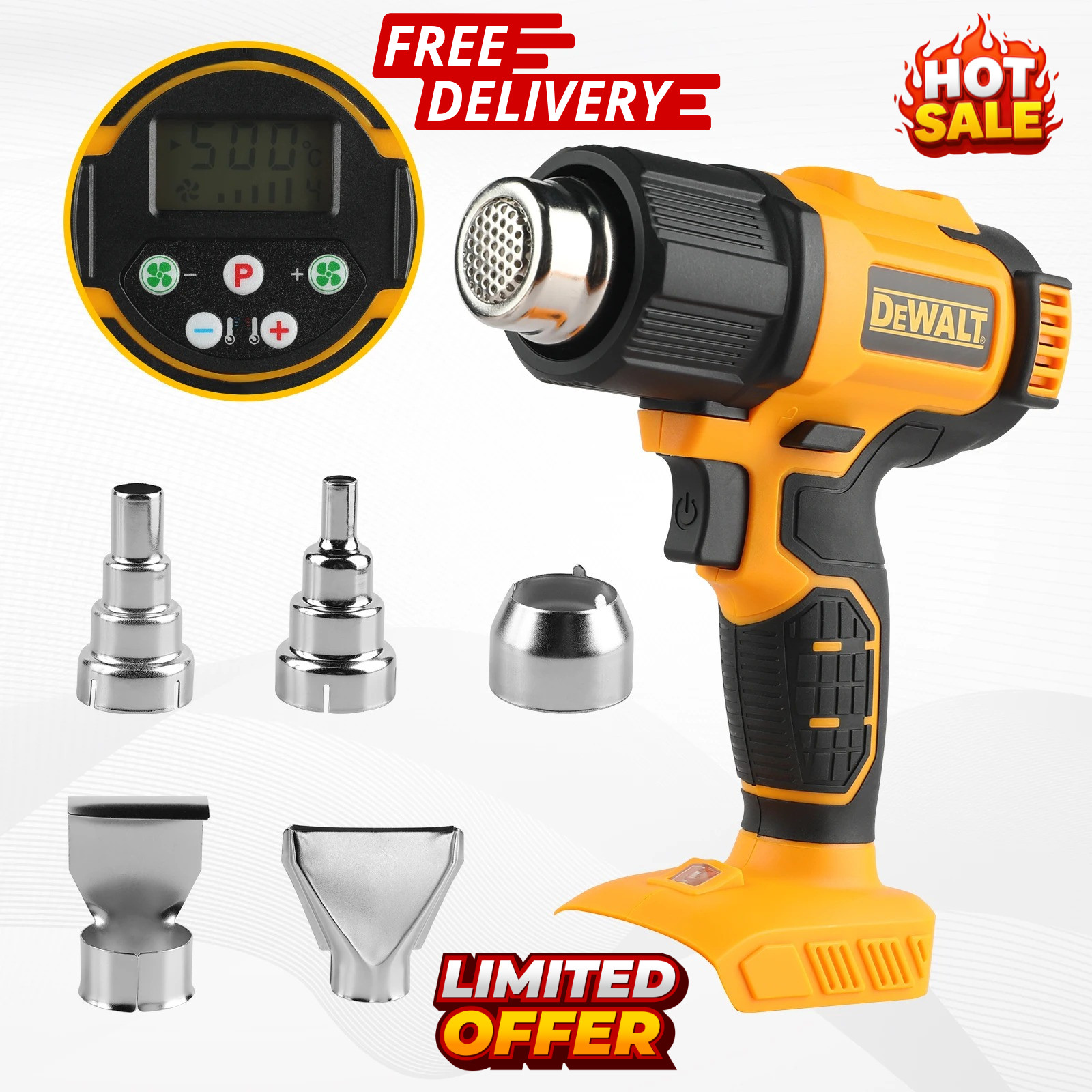 DEWALT DCE530 20V MAX Cordless Compact Heat Gun Battery Not Included