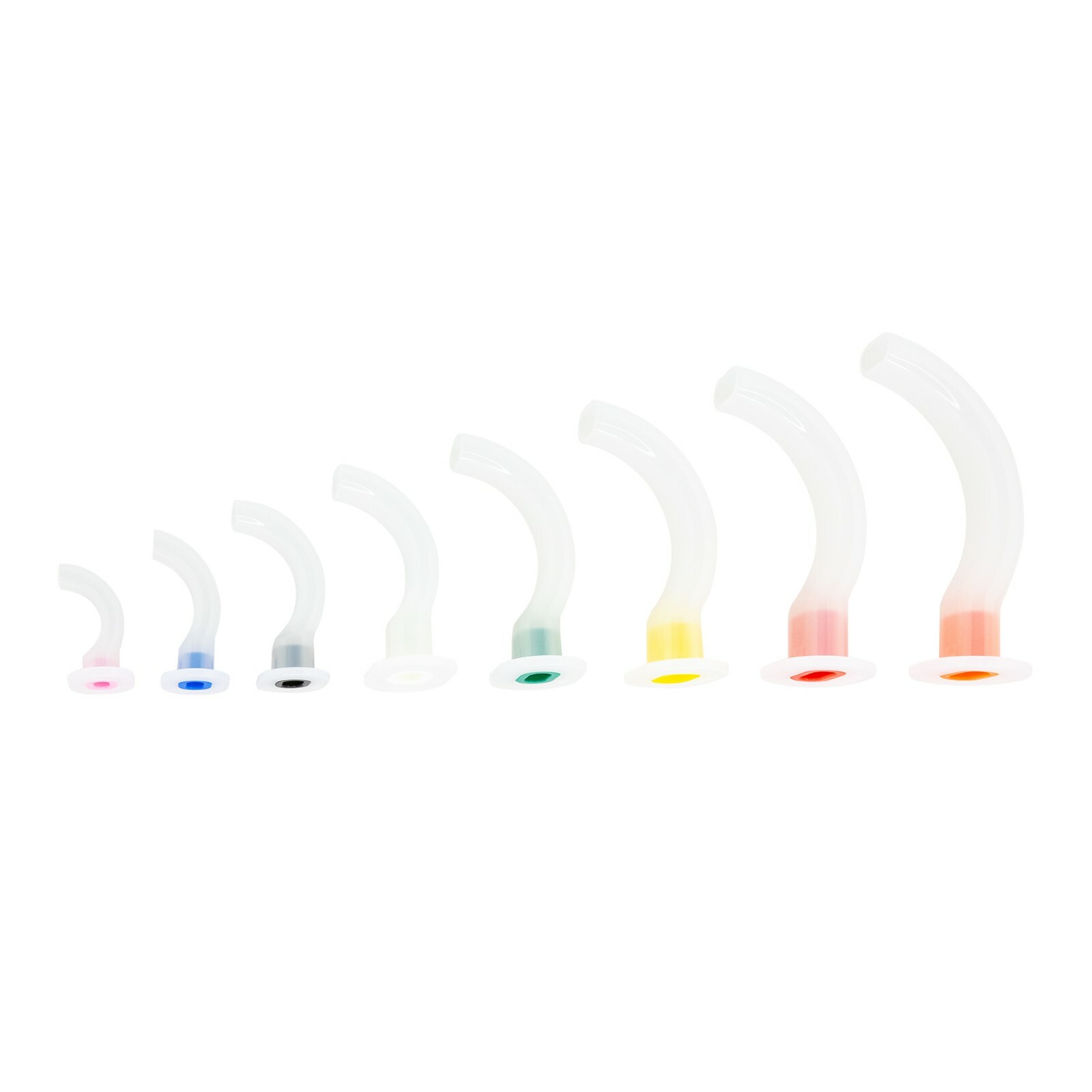 LINE2design Guedel Disposable Oral Airway Kit - Polyethylene Plastic Color Coded