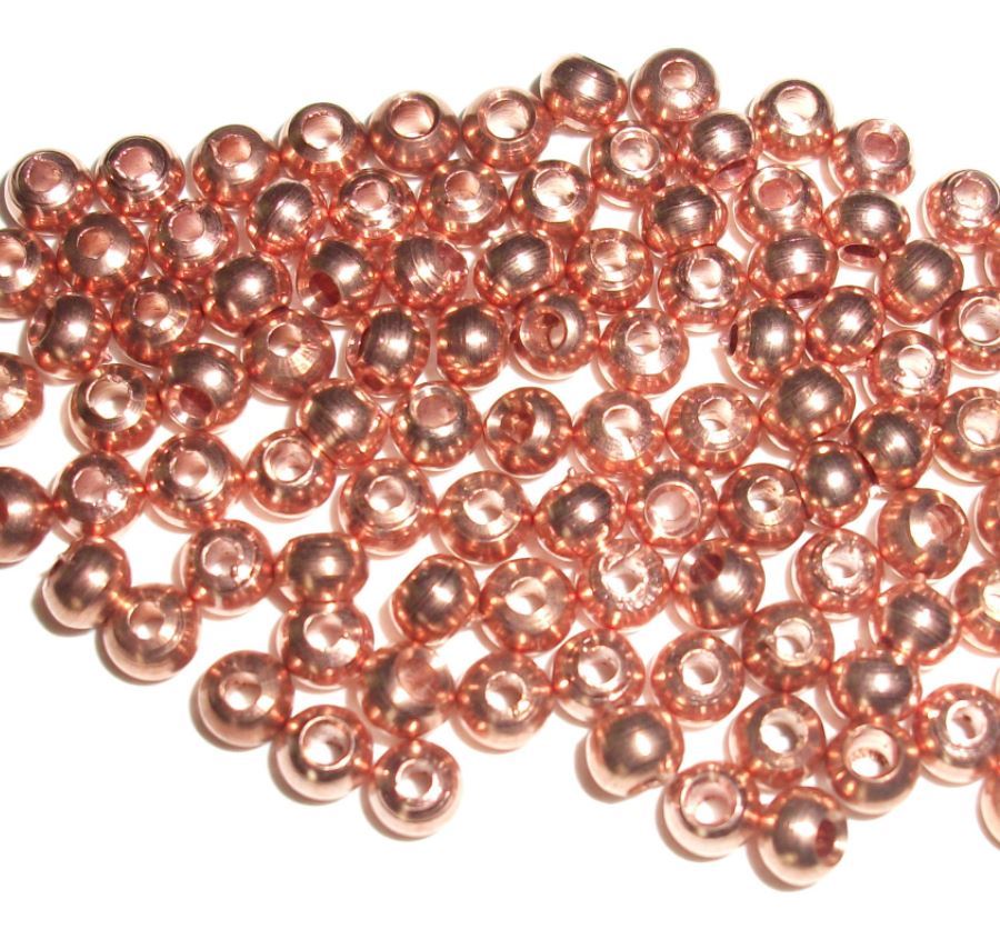 100 PREMIUM COPPER BRASS BEADS Nimrod's Tackle Fly Tying - 8 SIZES TO PICK