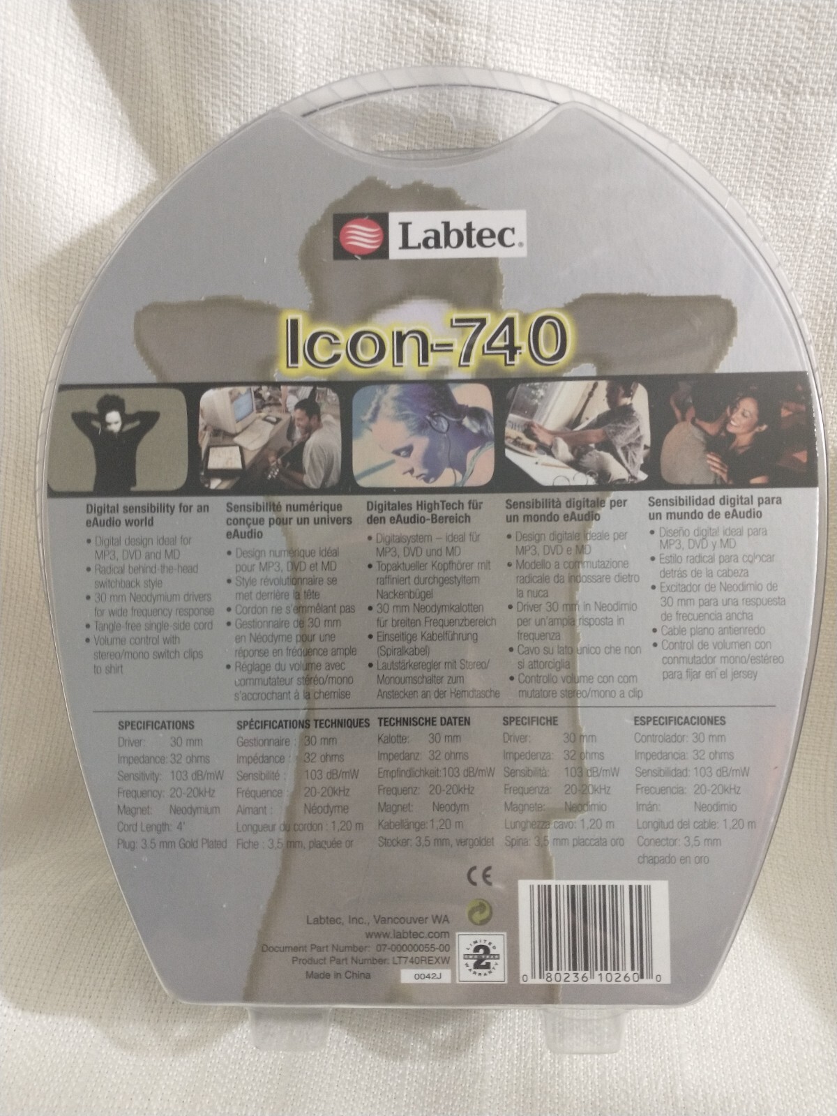 Logitech, Labtech Icon-740 Behind the Head Headset