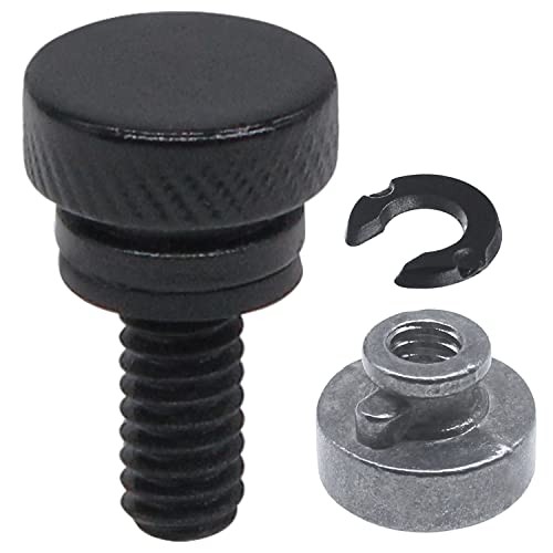 Seat Quick Stainless Steel Mount Bolt with Nut Kit Compatible for Harley black