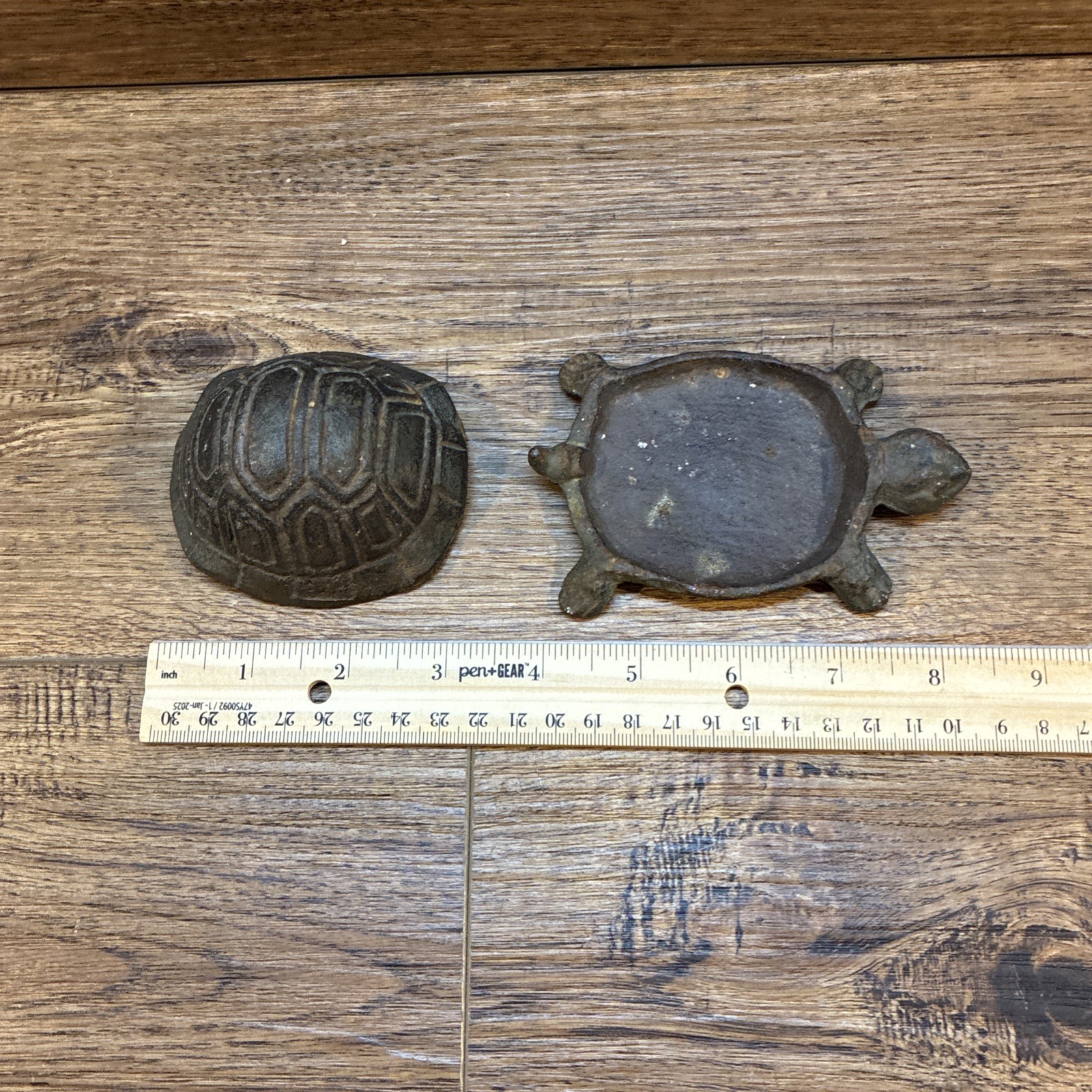 Turtle Hide A Key Box Hideaway Rustic Cast Iron Garden Decor Figure Tortoise