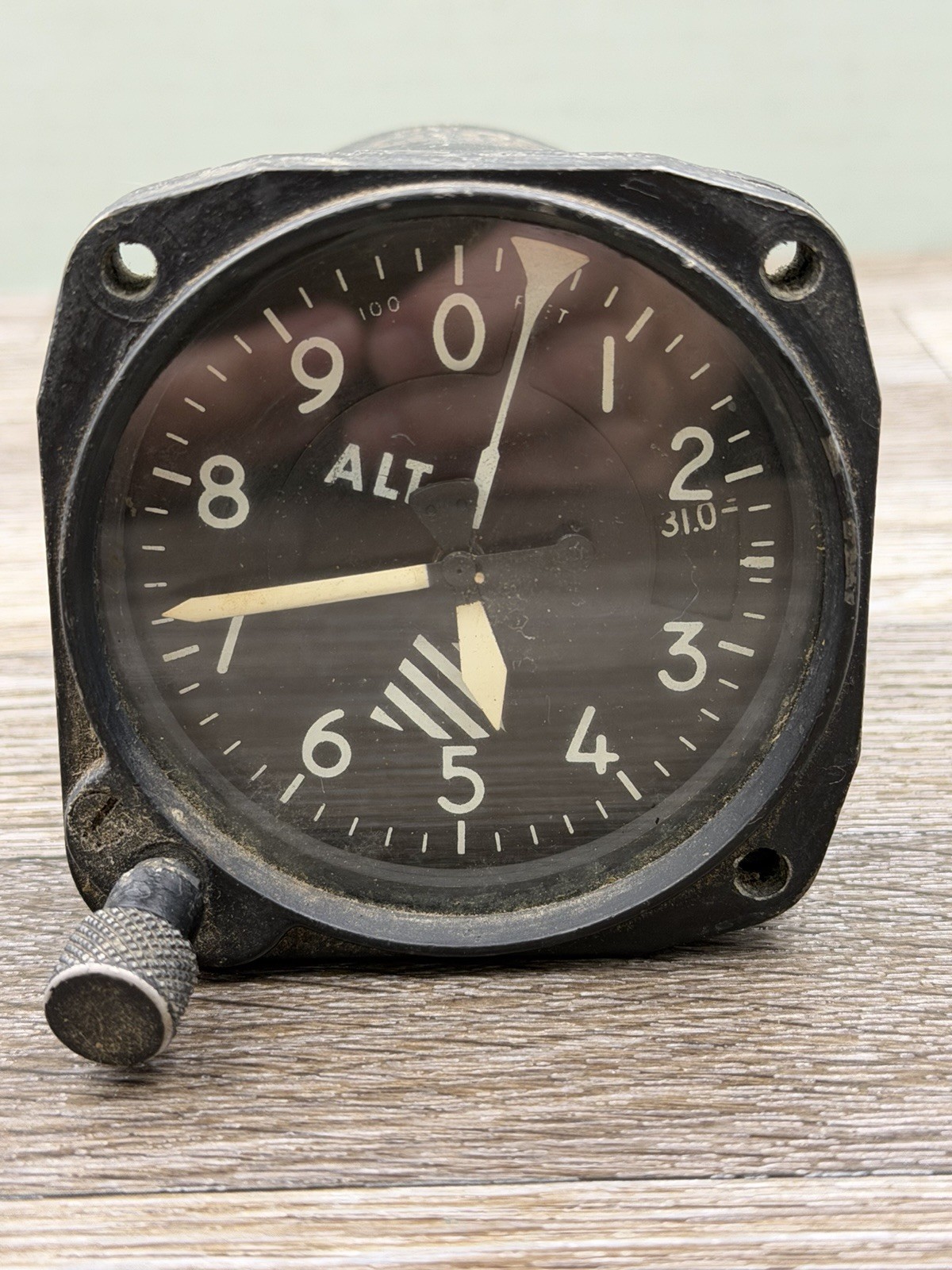 Kollsman Altimeter Altitude Aviation Airplane Gauge Instrument Indicator Vintage