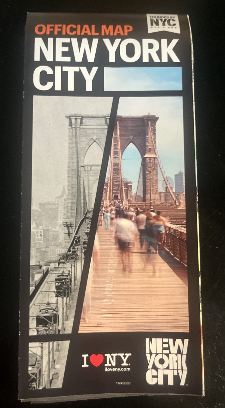 Official New York City NYC Tourist Visitor Map July 2025 - 400th Anniv. Edition