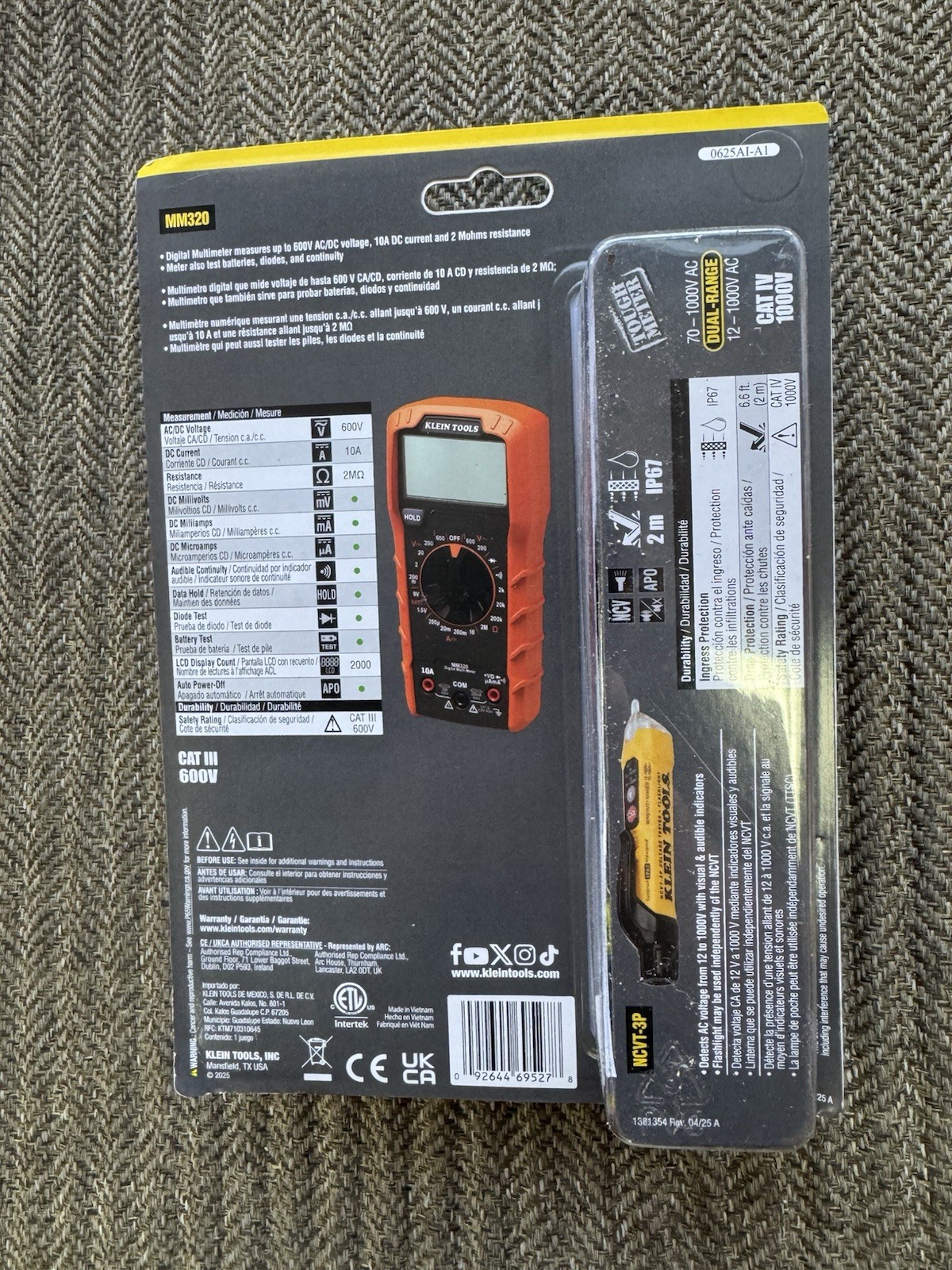 Klein Tools Electrical Test Kit # 25kit1