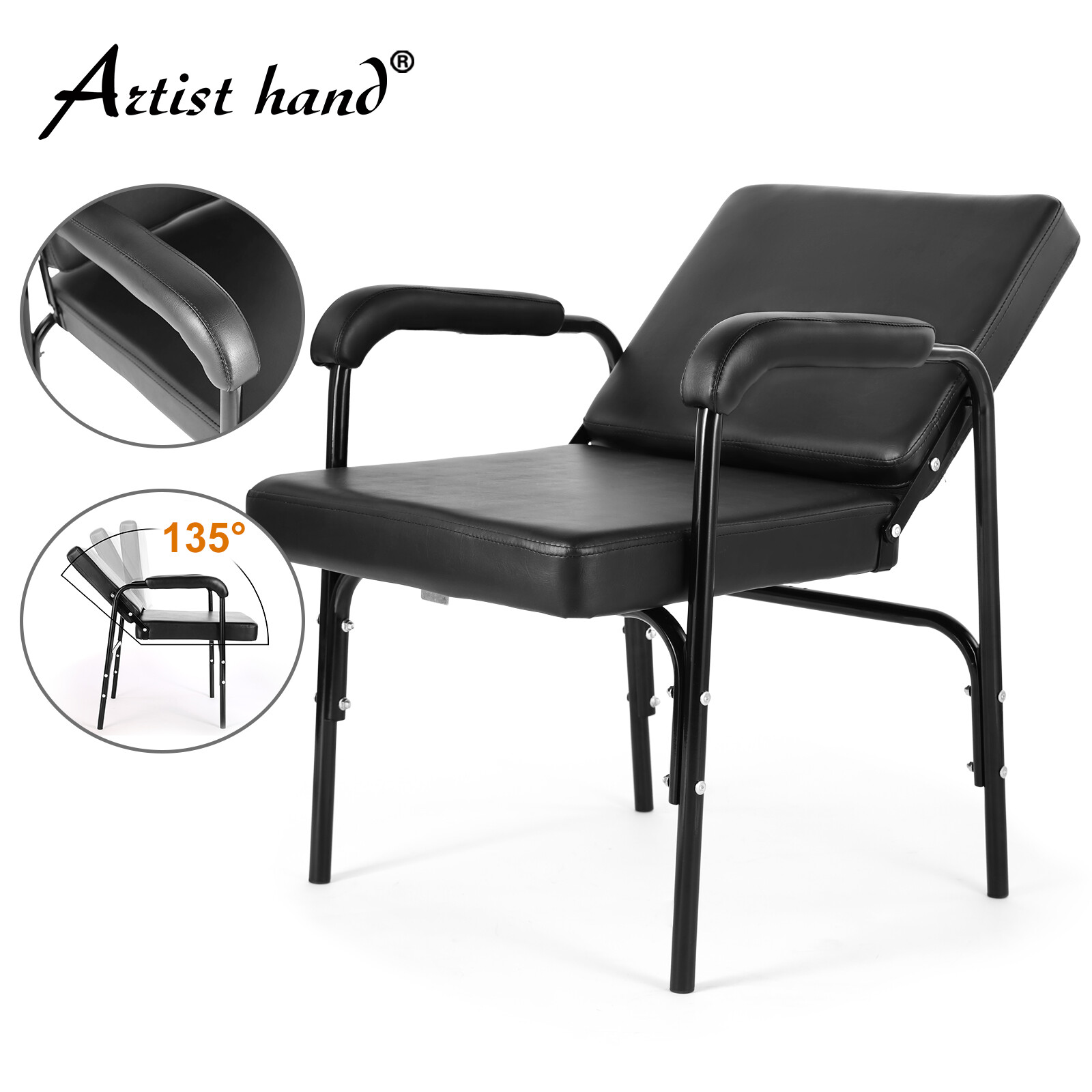 Artist Hand Recline Barber Shampoo Chair Salon Styling Hair Spa Beauty Equipment
