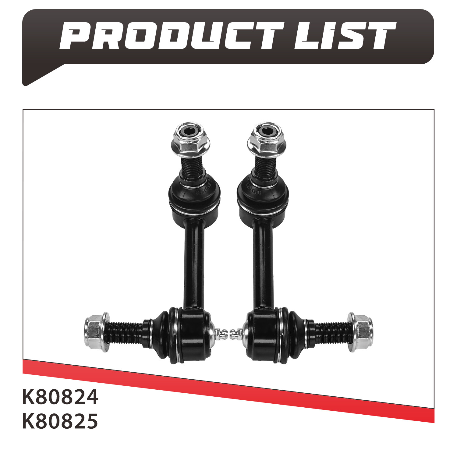 Pair Front Sway Bar Link for Chevy Trailblazer GMC Envoy Buick Rainier Saab 9-7X