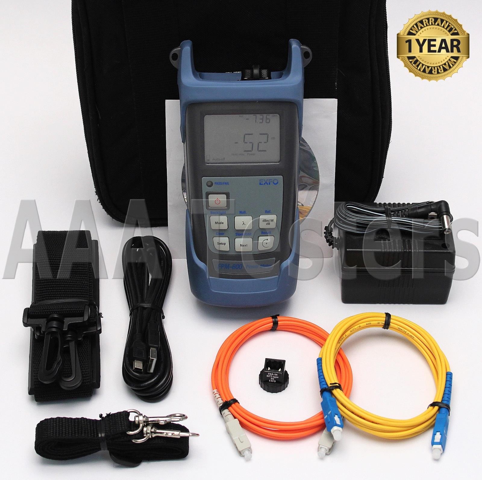 EXFO FPM-602X SM MM Fiber Optic Power Meter FPM-600 FPM602X