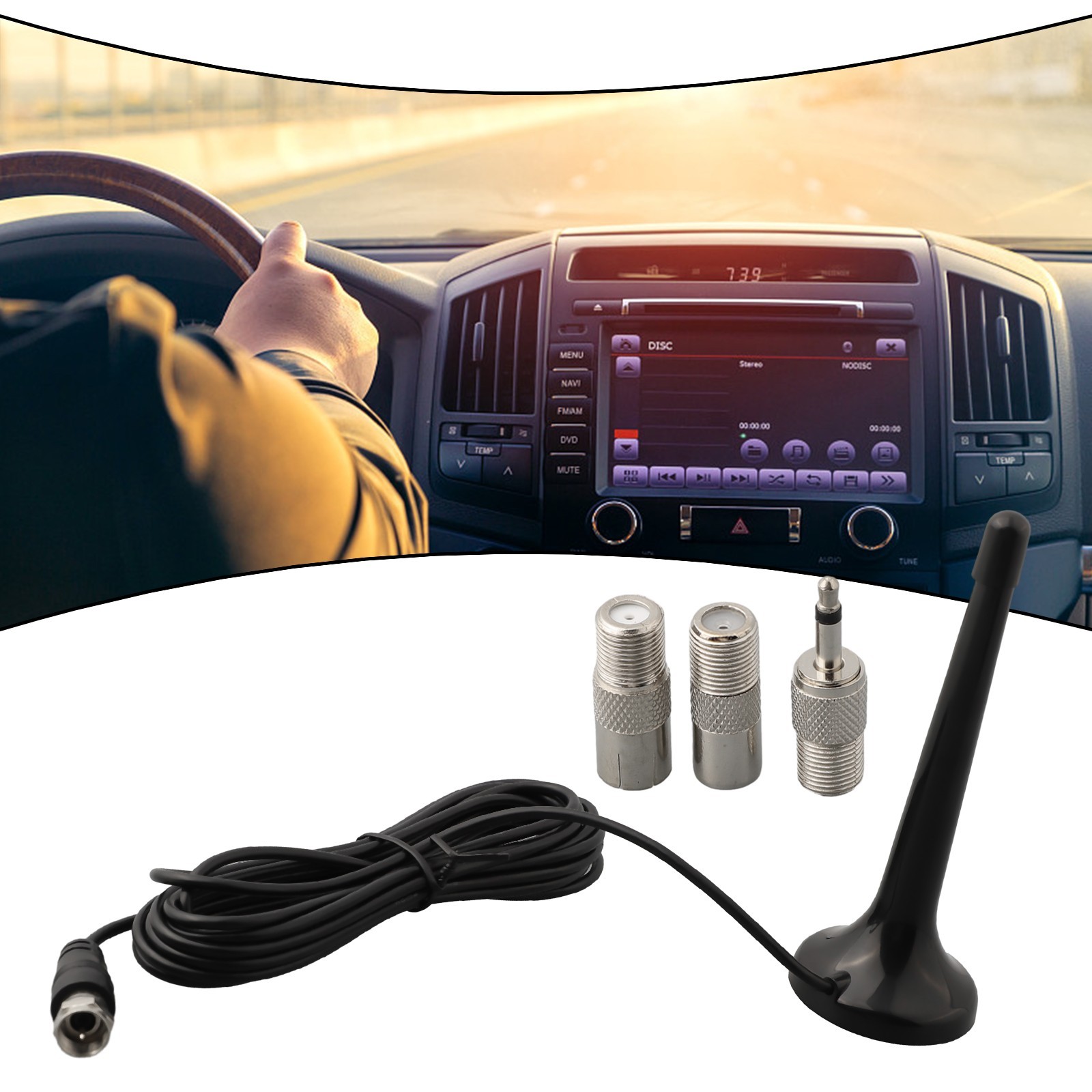 Effortless Installation Telescopic FM Antenna Boost Your Radio Reception