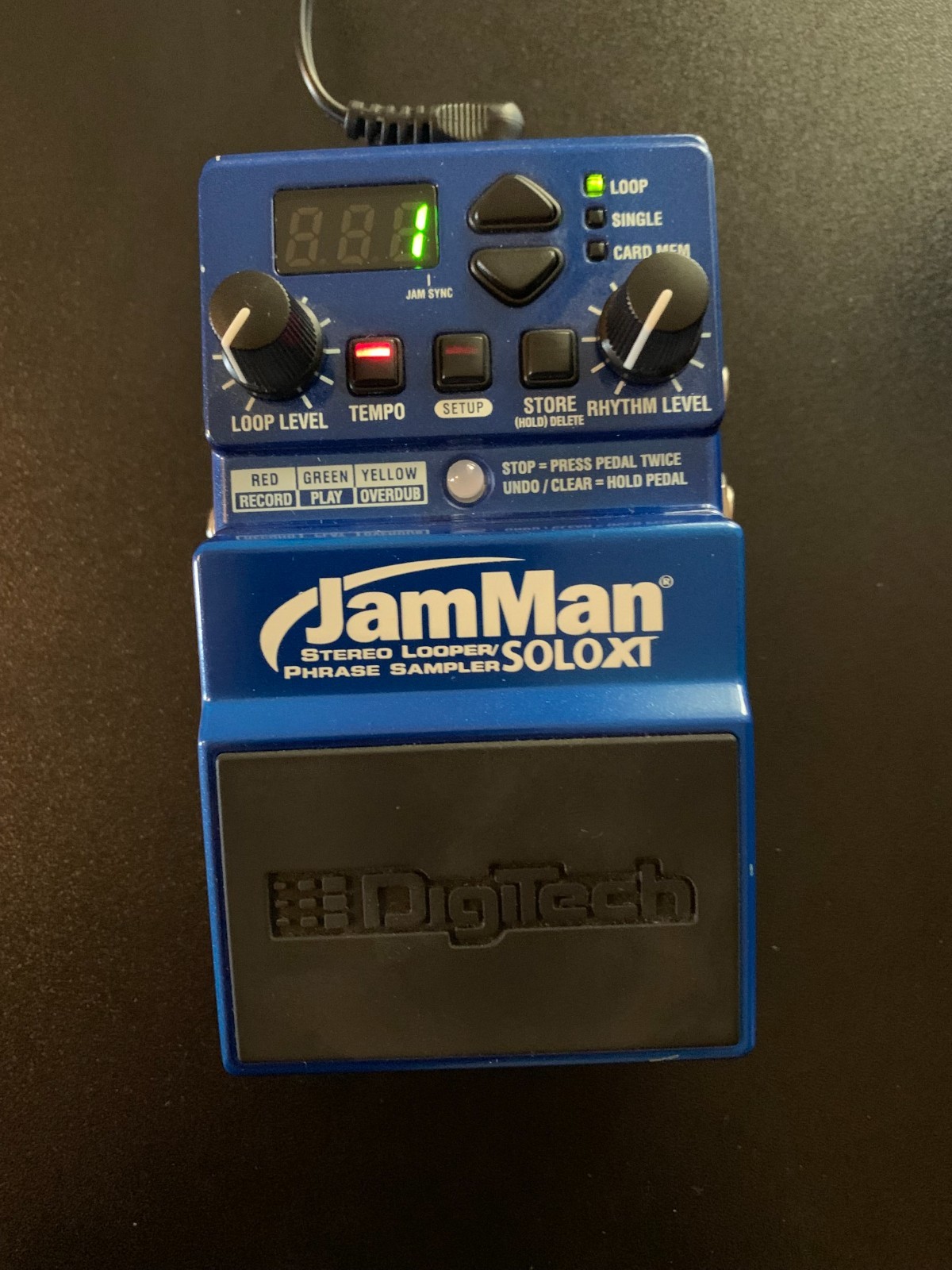 DigiTech JamMan Solo XT Looper Guitar Pedal with original Harmon Power Supply