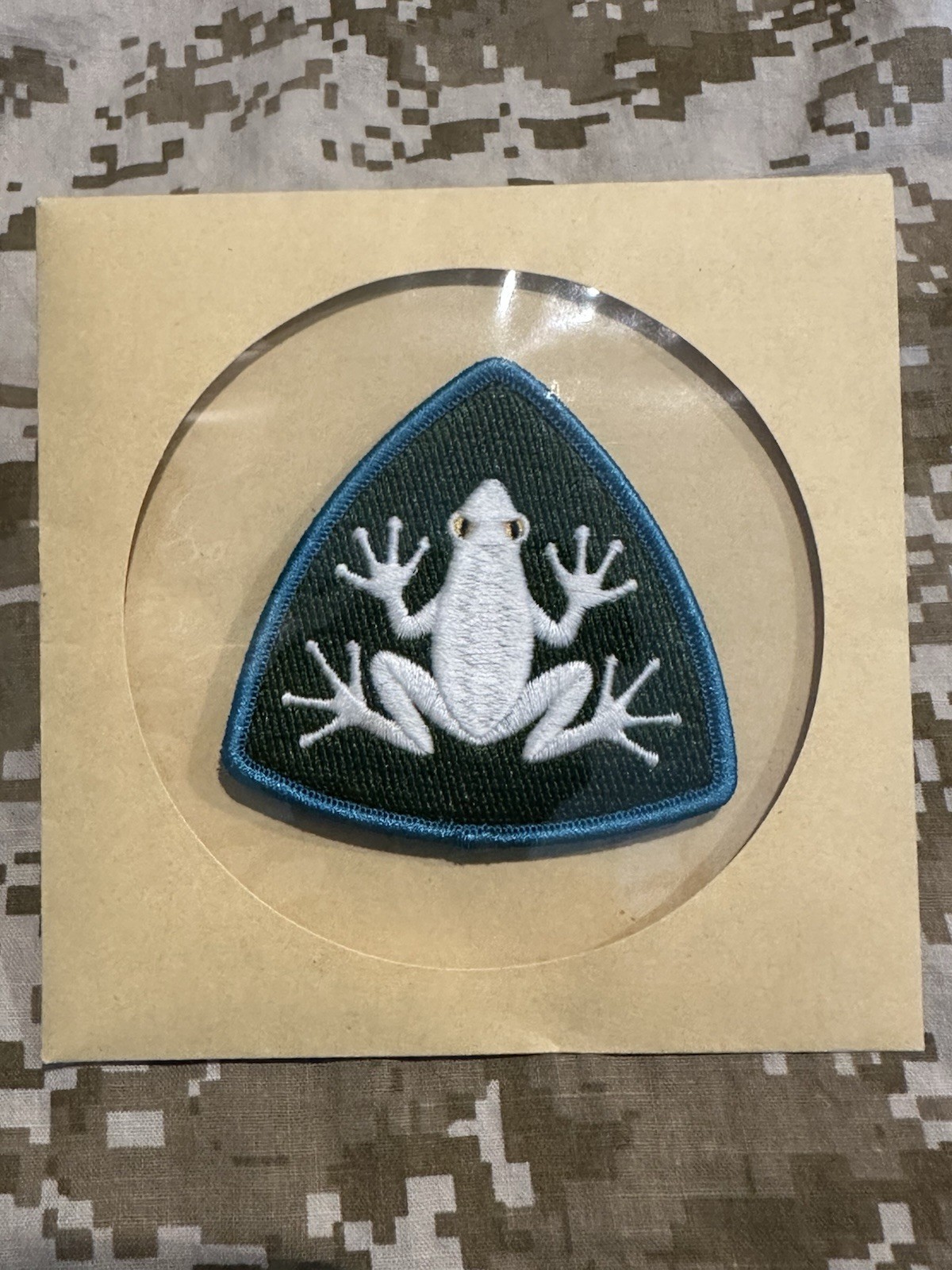 PDW Merit Badge Amphibious Morale Patch Prometheus Design GID Glow Dark Frog