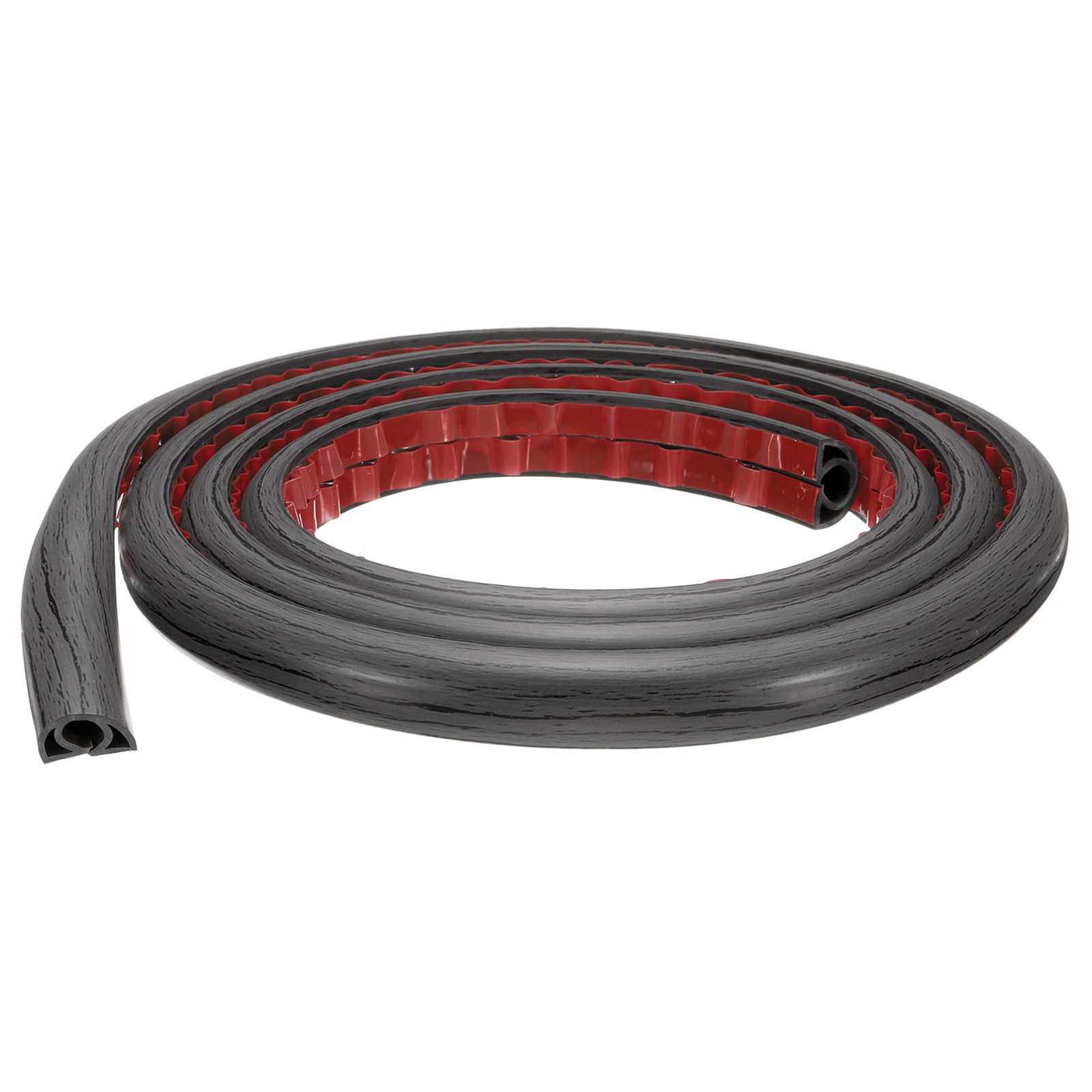 6ft Cord Cover Floor W0.3"xH0.3" Hide Extension Cable Wire Covers Dark Grey