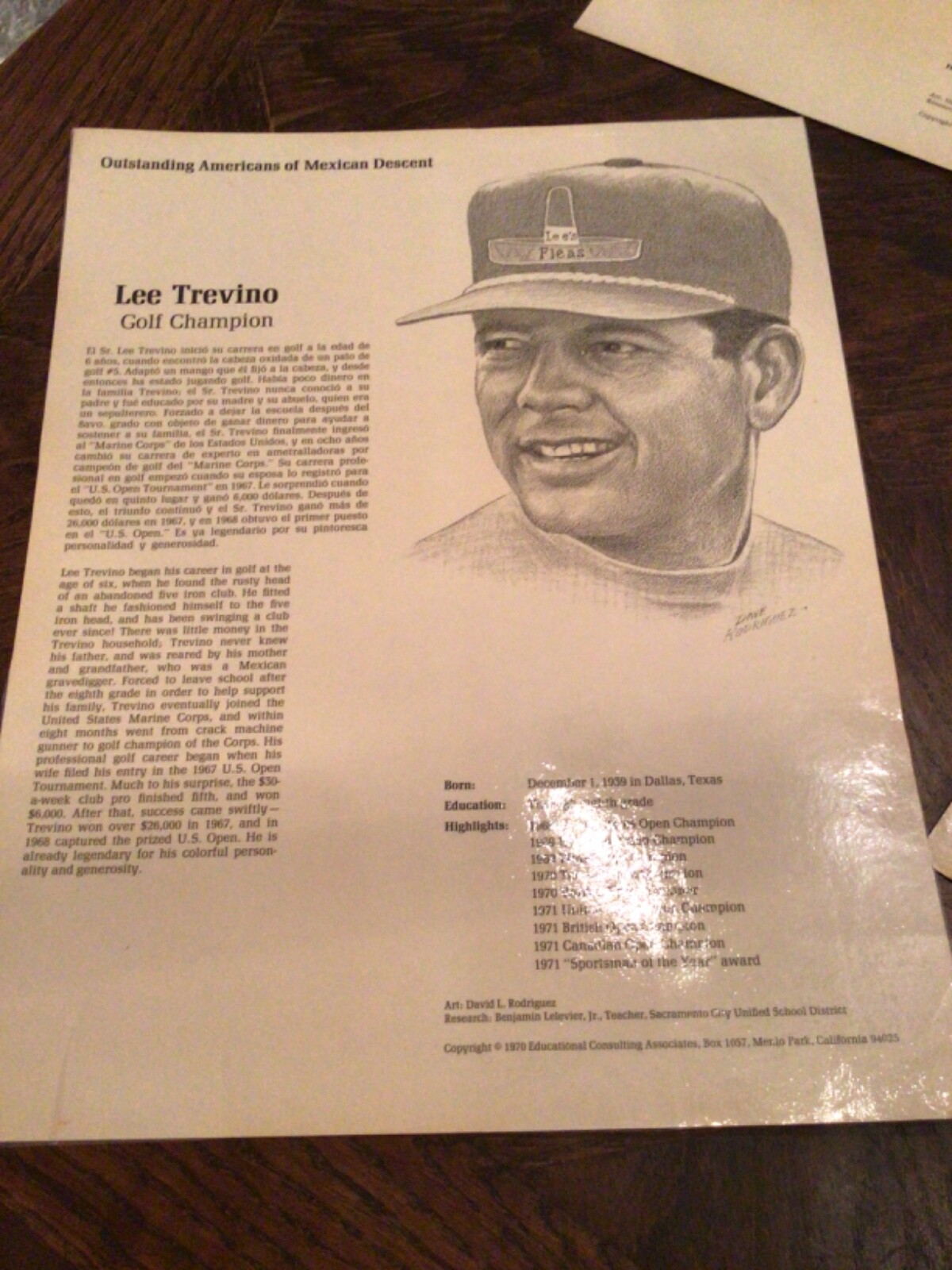 OUTSTANDING Americans of Mexican Descent Laminated Posters