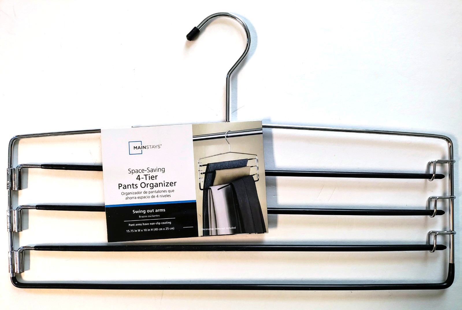 Mainstays Space-Saving 4-Tier Pants Organizer