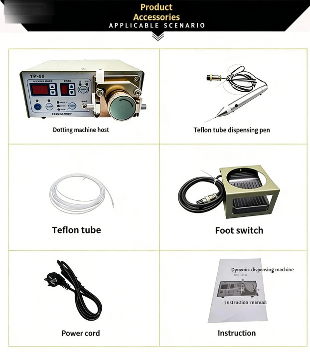 TP-50 Peristaltic Glue Dispenser 220V Liquid Glue Machine