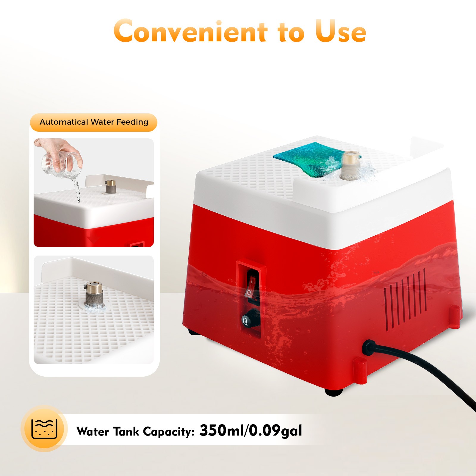 110V Stained Glass Grinder Diamond Automatic Art Grinding Tool 4200r/Min+Bit US
