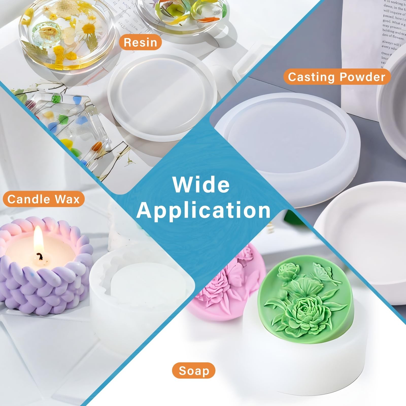 Bond Craftor Silicone Mold Making Kit 64oz, 15A Platinum Silicone for Resin M...