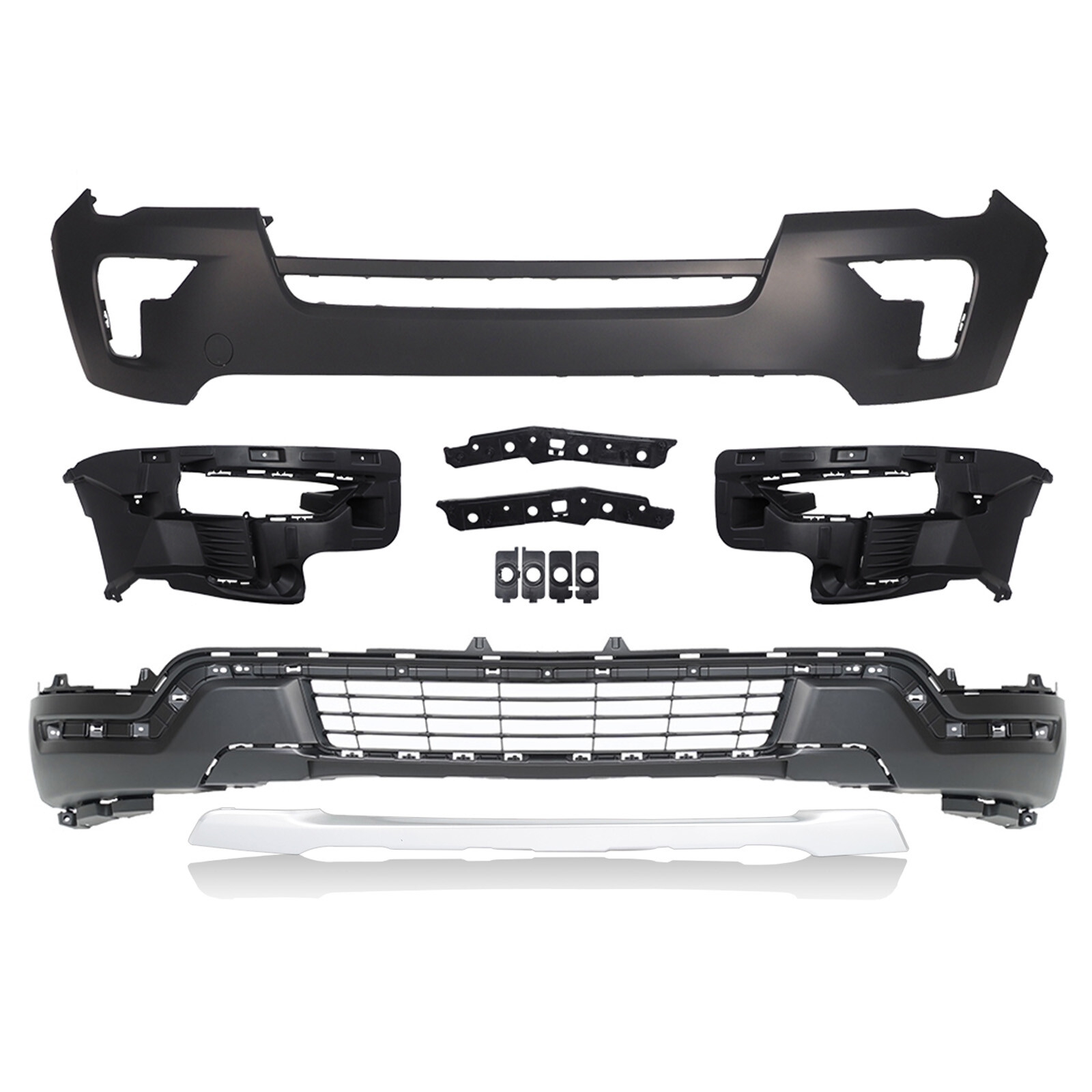 Front Bumper Cover Assembly Kit Without Fog Light For 2018-2019 Ford Explorer