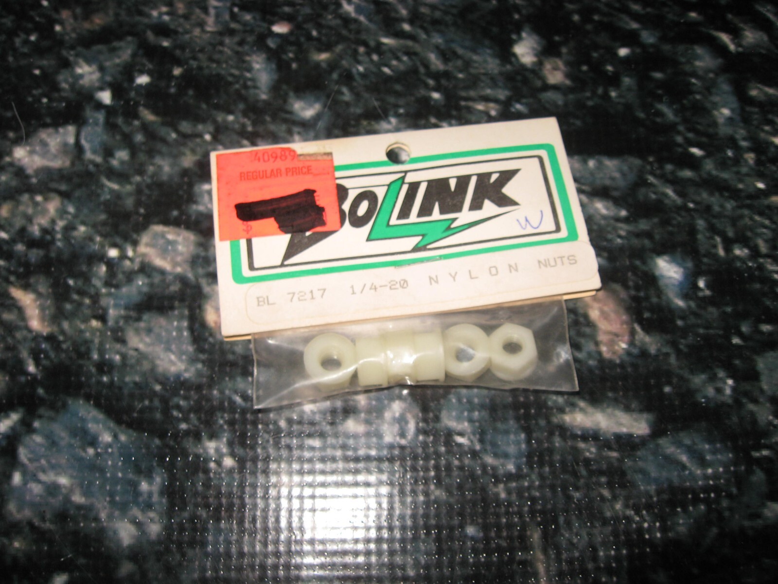 Vintage RC Racing Bolink ¼” Plastic Nuts Plastic (6) BL 7217
