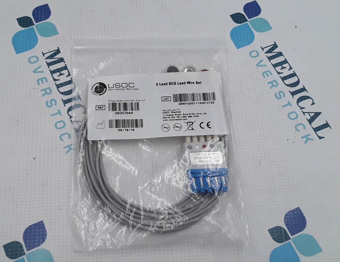 USOC 5 Lead ECG Lead Wire Set REF USOC1044