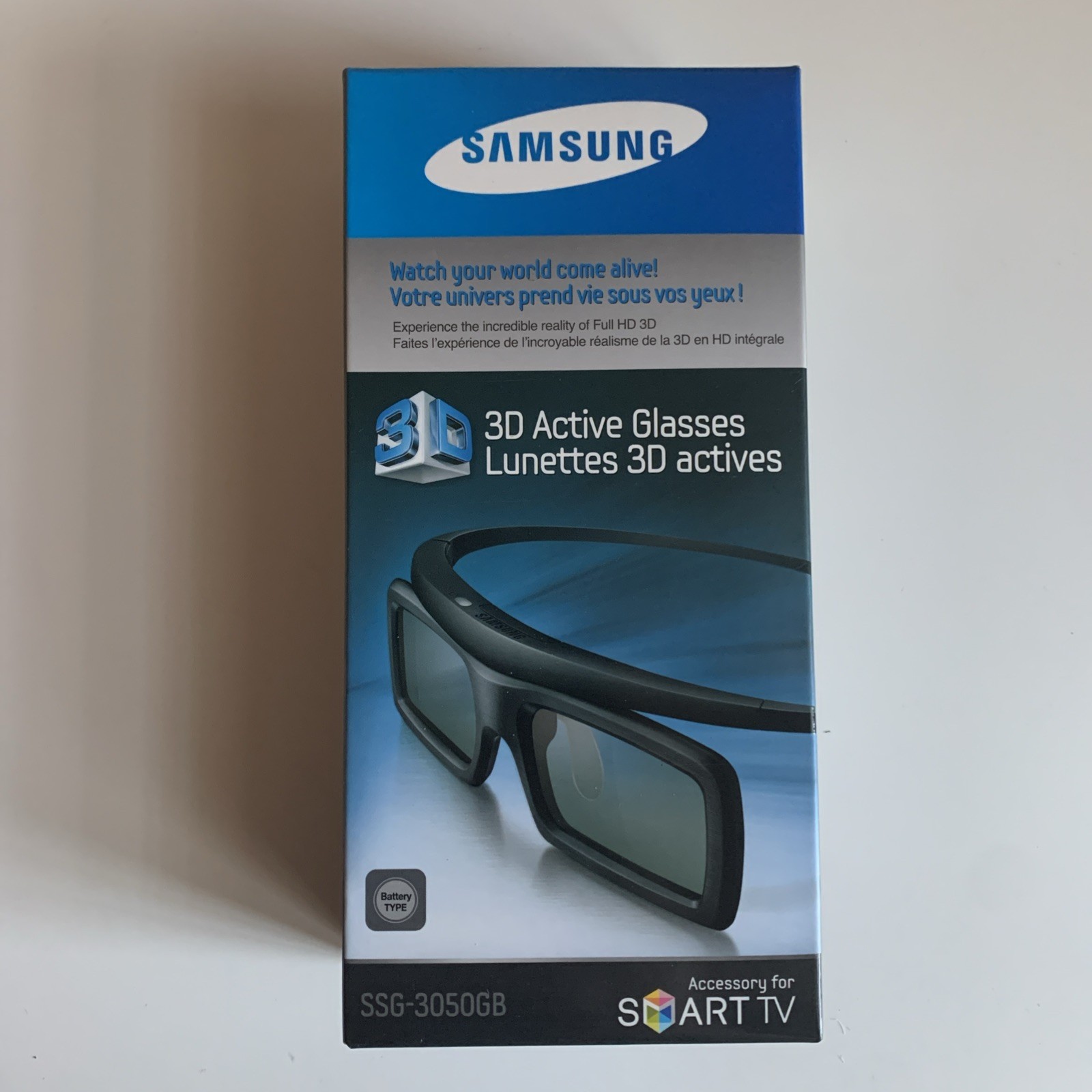 Samsung 3D Active Glasses for Smart TV SSG-3050GB Stereoscopic Black NEW Sealed