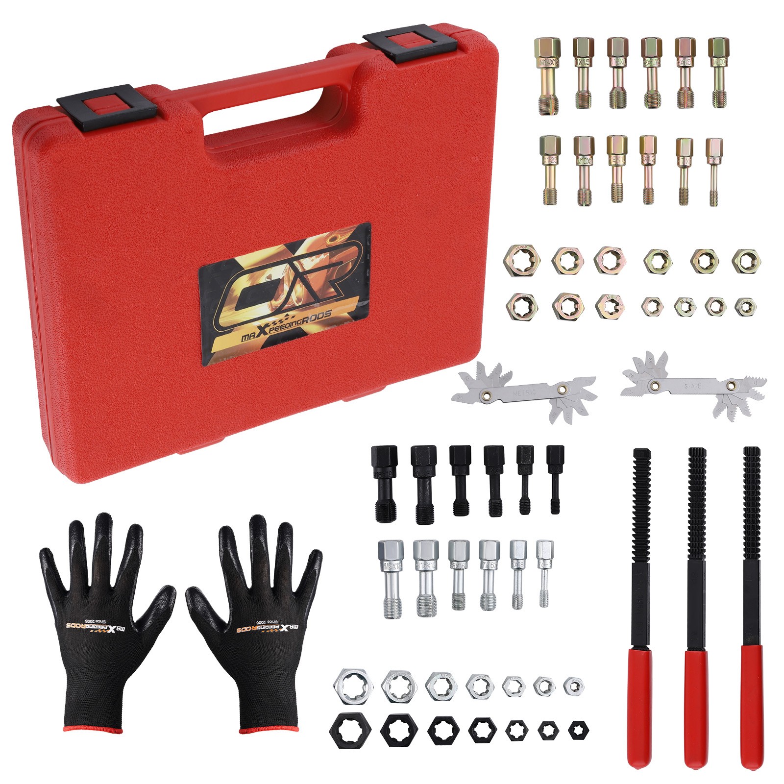 New Thread Restorer Kits Rethread Repair Tool UNC UNF & MetricThread Chaser 56pc