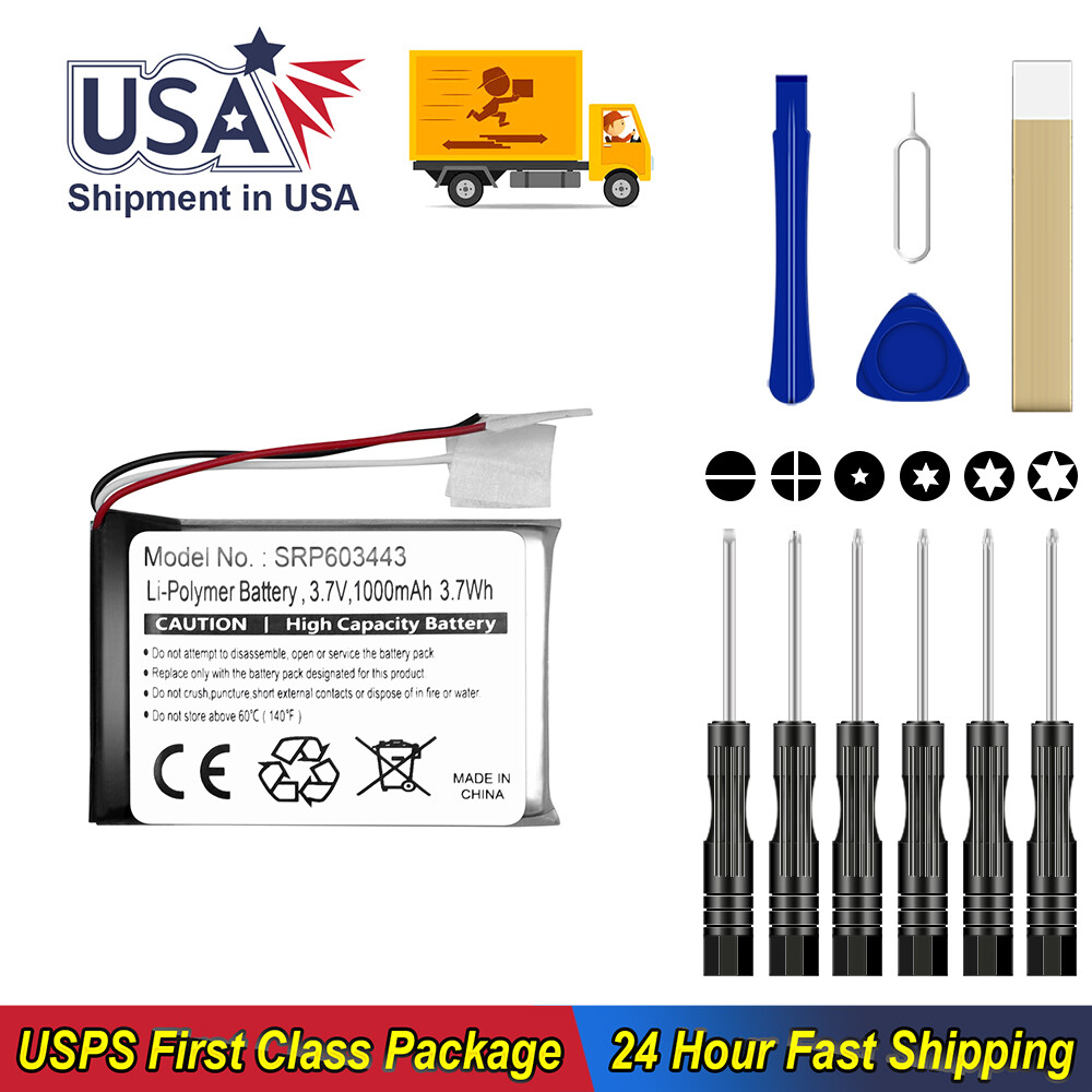 For Astro A50 Wireless Gaming Headset Replacement Battery SRP603443 1000mAh 3.7v
