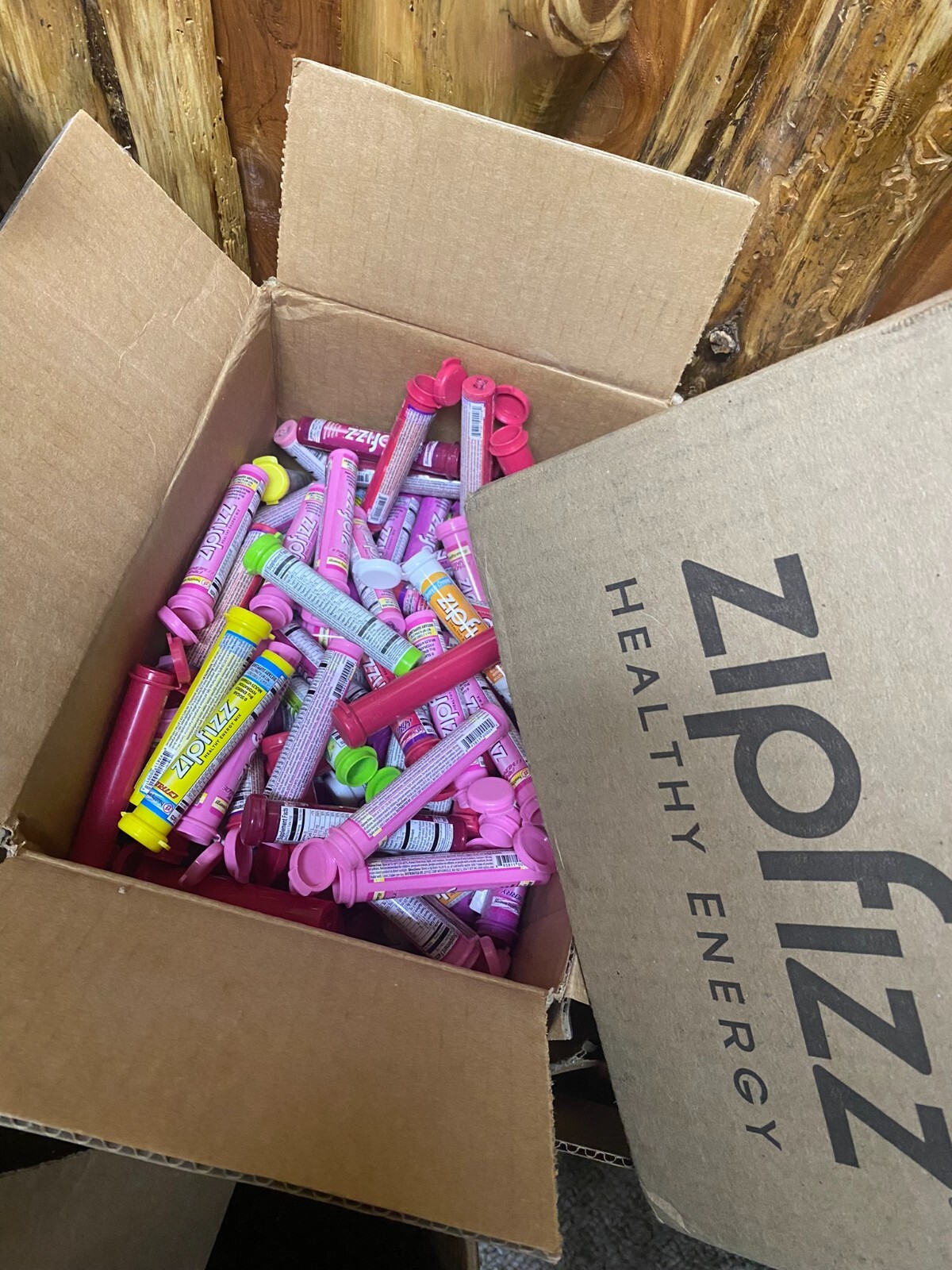 Zipfizz Empty Plastic Cylinder Tube Containers Colors Craft Project(Qty 30 lot)