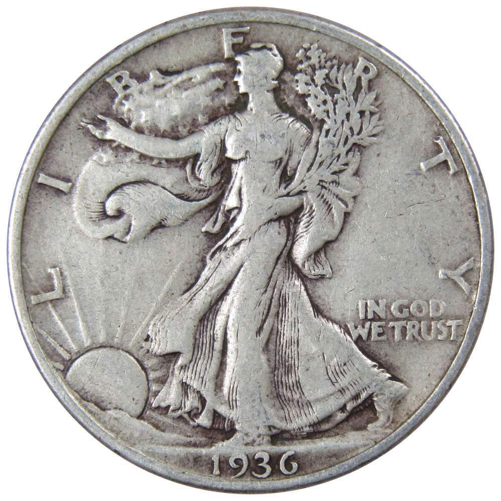 1936 Liberty Walking Silver Half Dollar VF Very Fine 50c Coin