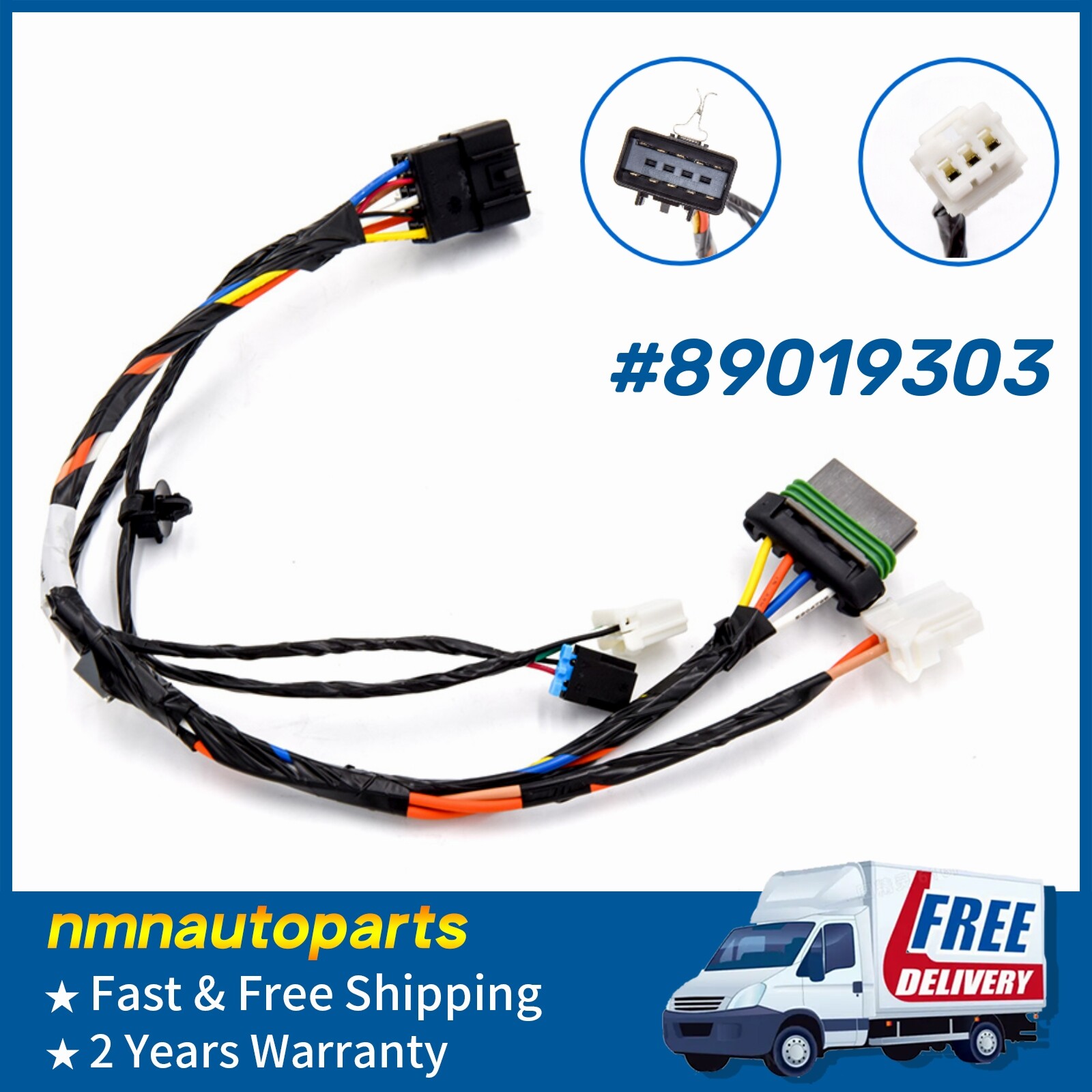 A/C Heater Blower Motor Wiring Harness Fit 04-12 Chevrolet Colorado GMC 89019303