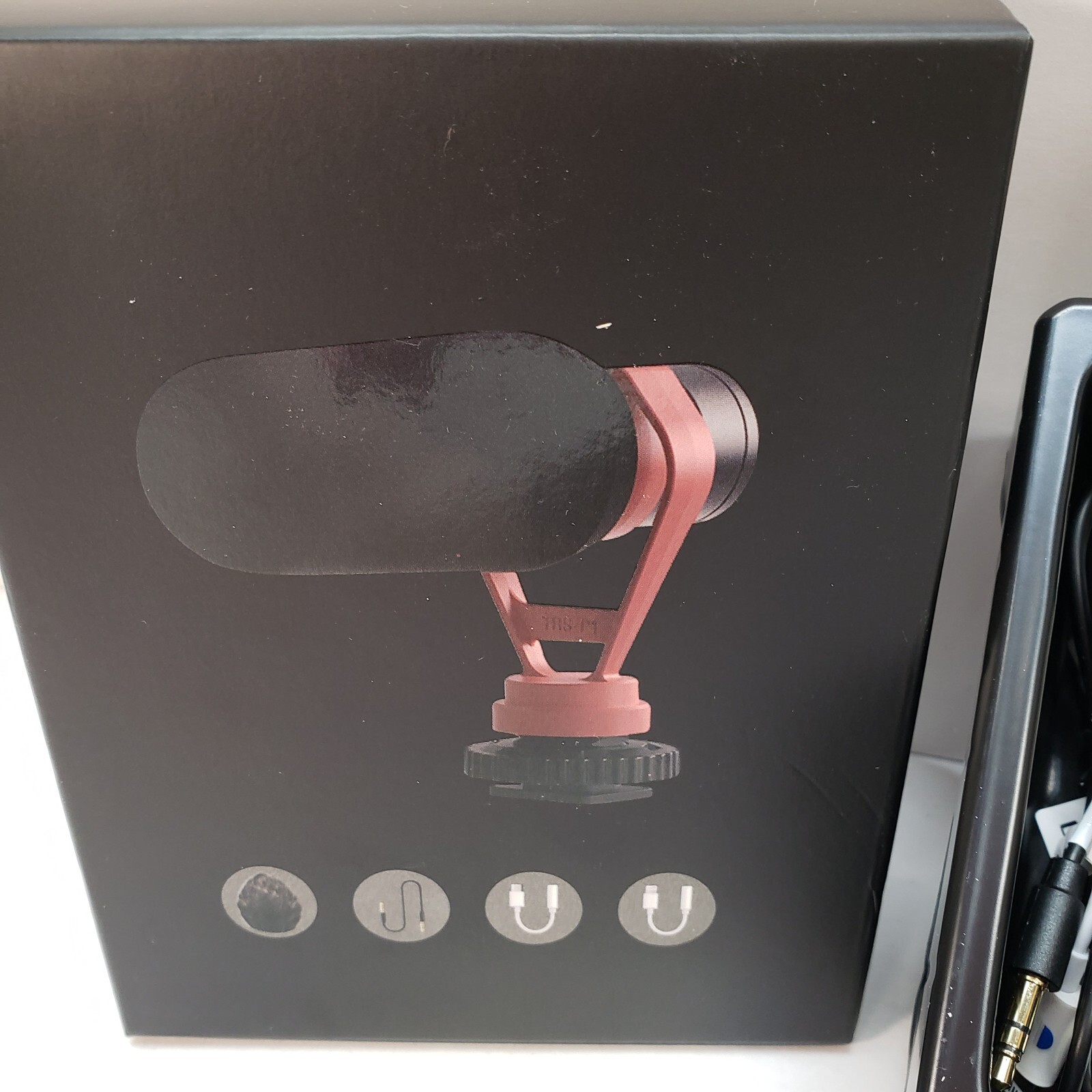 KraftGeek Video Microphone Black, Compatible With Smart Phones Laptops, NOB