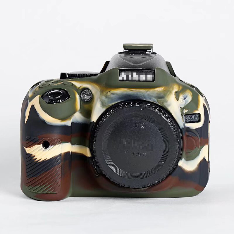 Silicone Body Case Protector Armor Skin For Nikon D5200 Camera