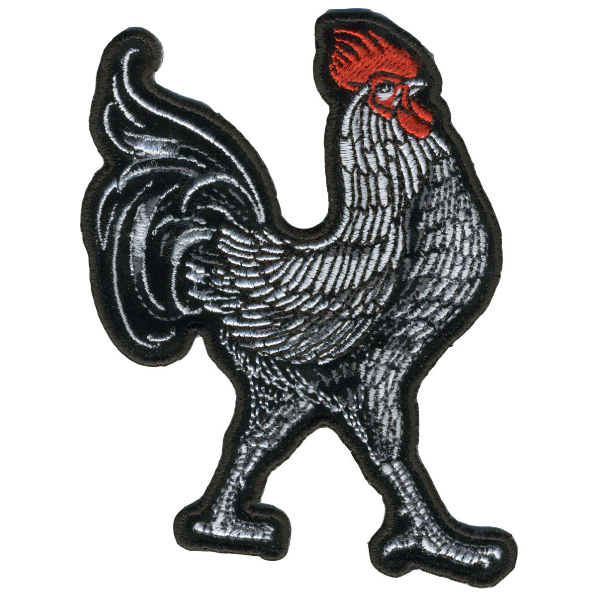ROOSTER EMROIDERED JACKET VEST 4 INCH BIKER PATCH