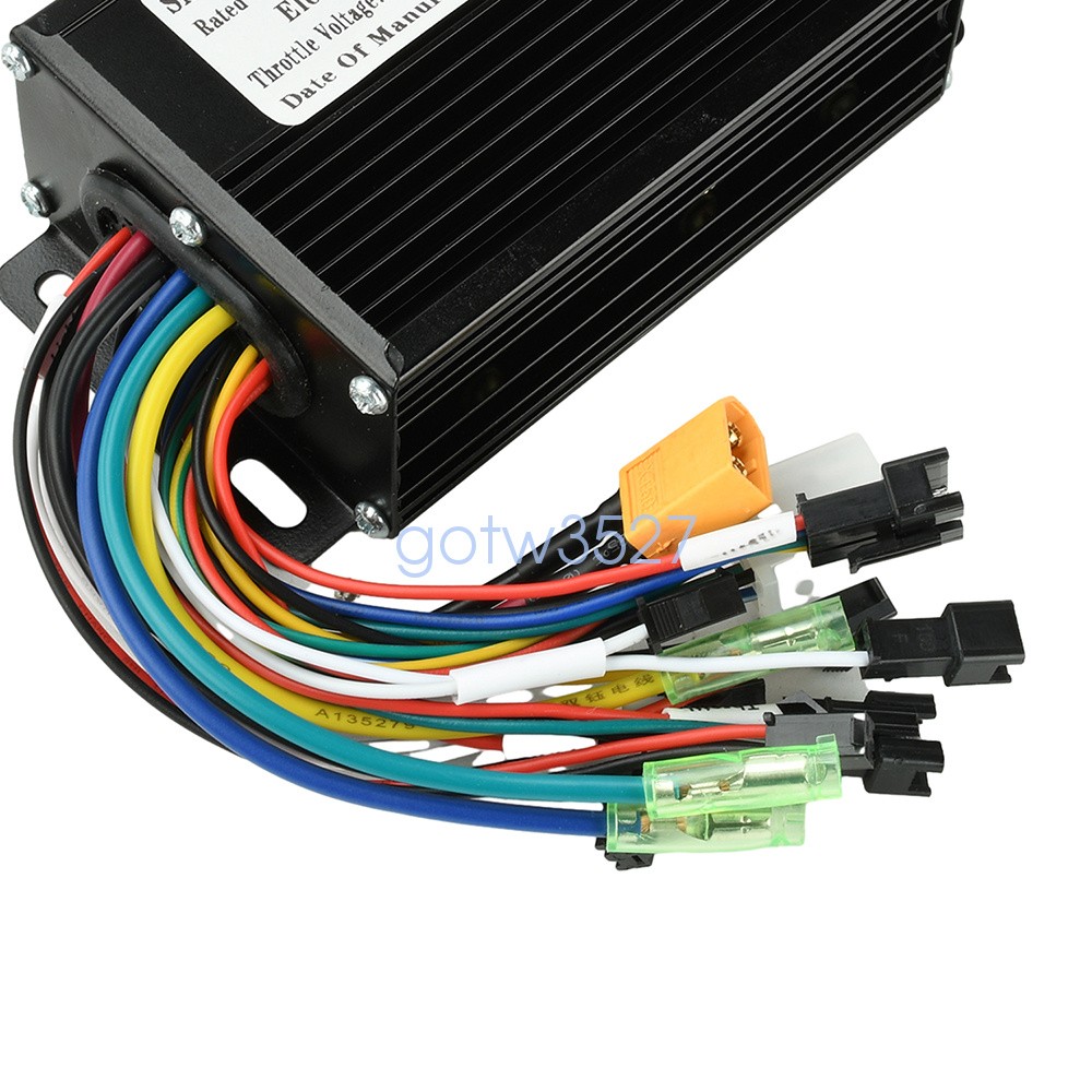 36V 48V 64V 30A Sine Wave Brushless Motor Controller 750-1500W Three-Mode Driver