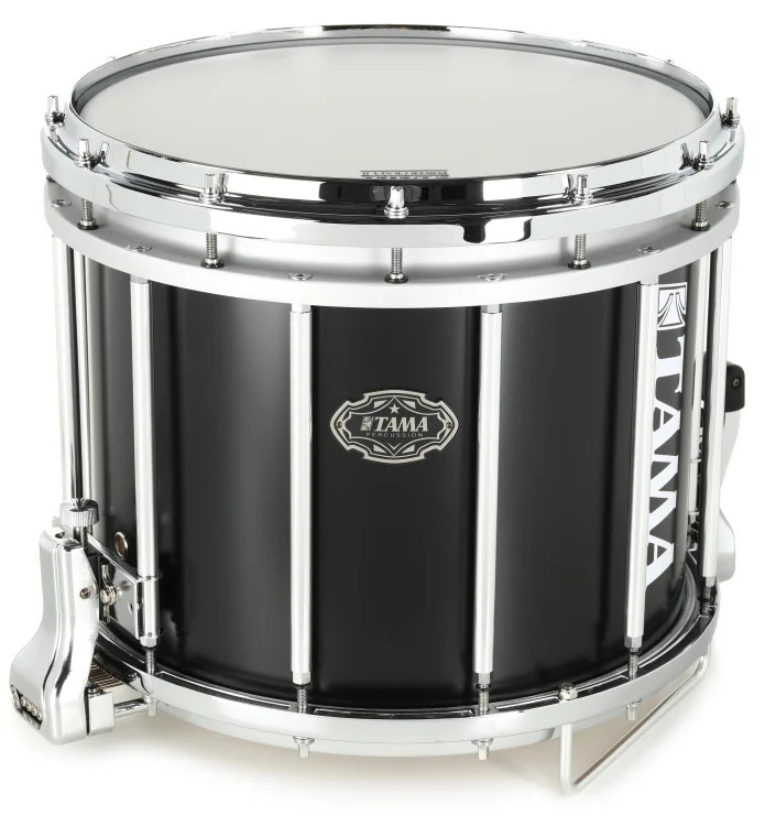 Tama MS1412 Fieldstar Marching Snare Drum - 12 inches x 14 inches, Satin Black
