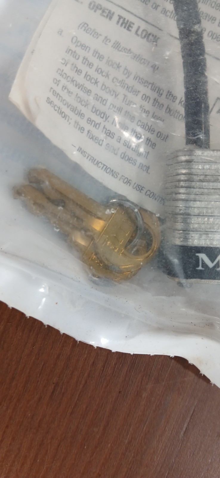 Master Lock 107 Gun Lock Cable Lock New, Safety Pad Lock NEW in Package