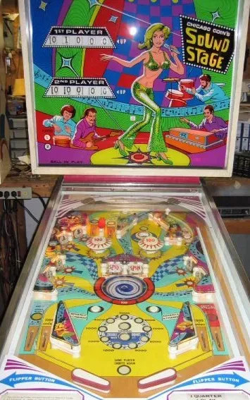 Sound Stage Pinball Game by Chicago Coin c. 1976 PREOWNED