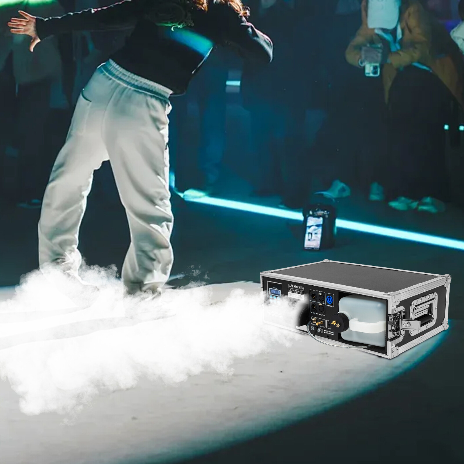 Stage Mist Haze Machine 3.5L with Flight Case Package Stage Effect Hazer 1500W
