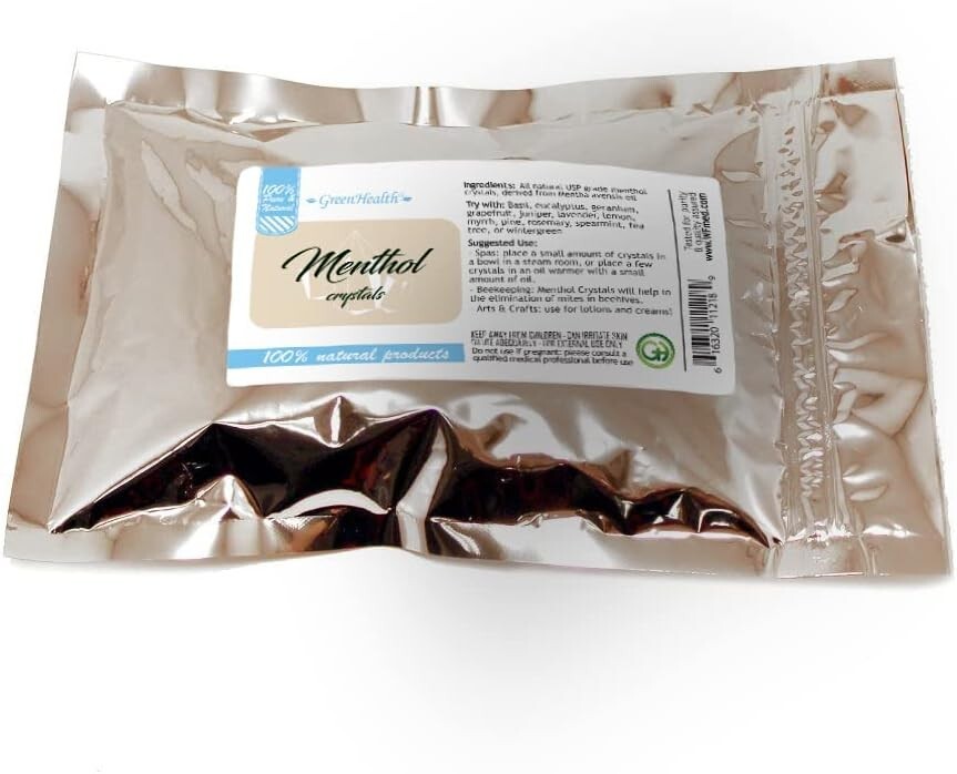 8 OZ Menthol Crystals 100% PURE - Natural MORE SIZES!