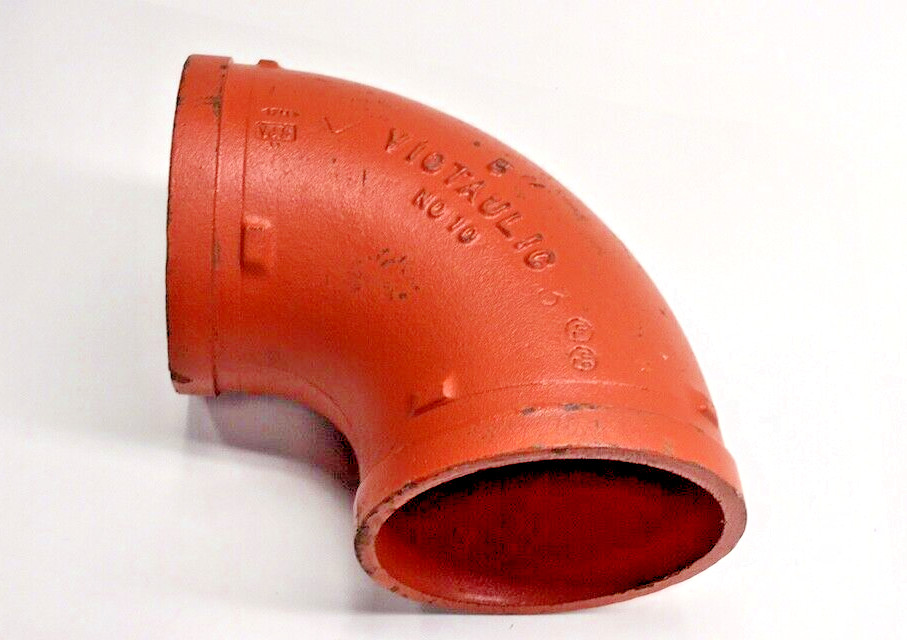 Victaulic No.10 x 5" x 90 Degree Elbow Pipe Fitting Grooved End