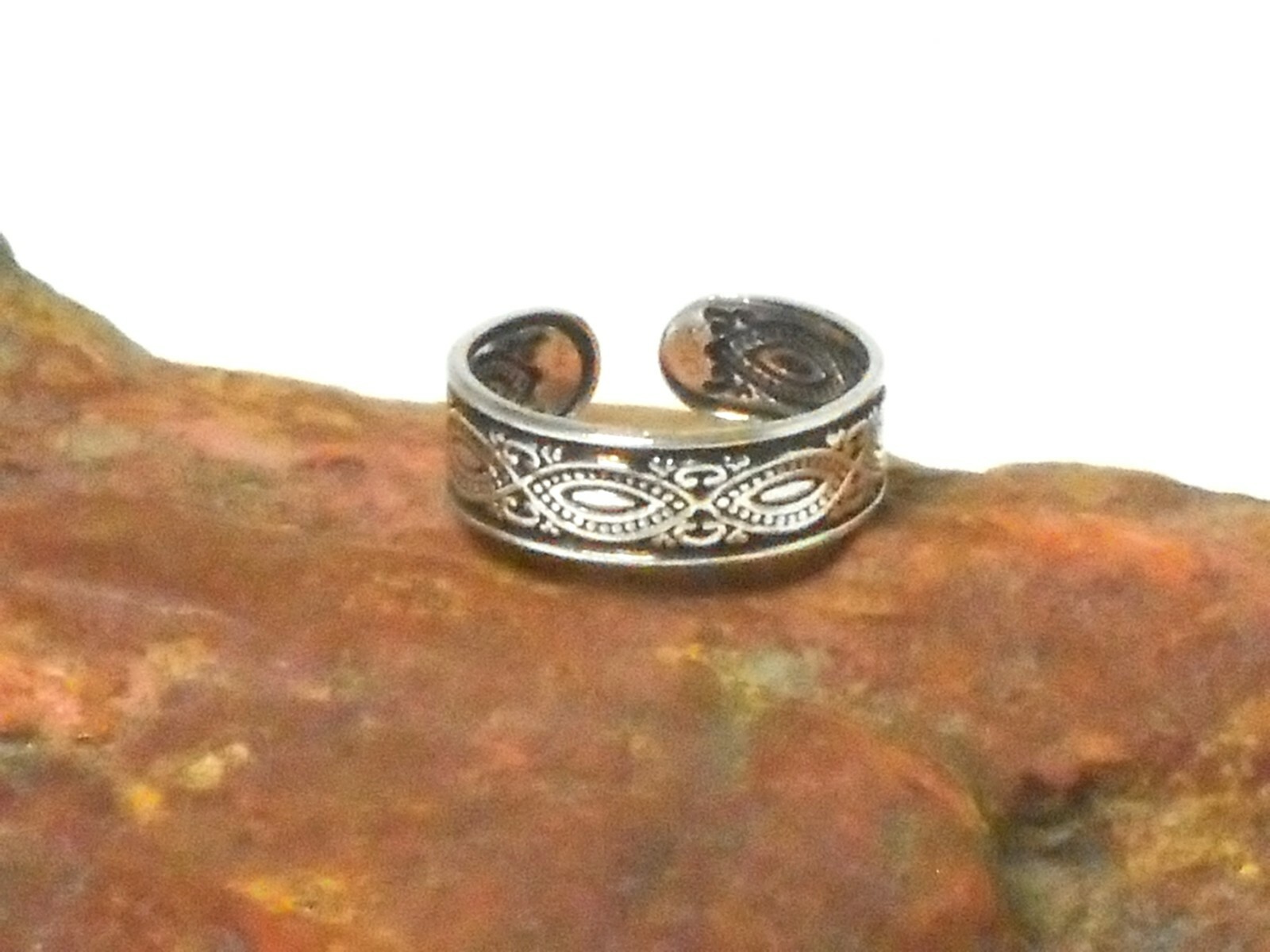 Adjustable TOE RING Sterling Silver 925 - Gift Boxed