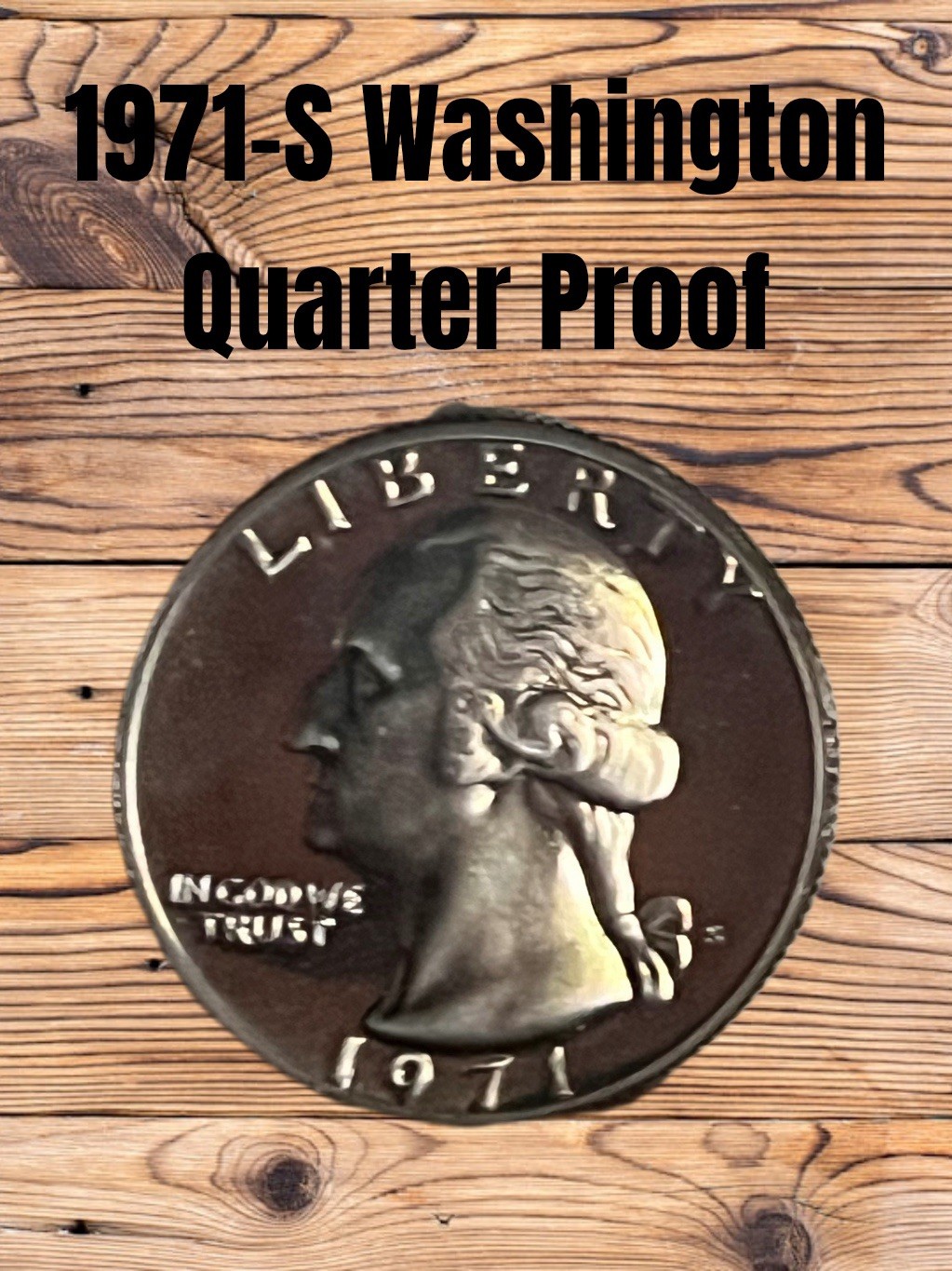 1971-S Washington Quarter Proof BU-UNC 25c Lightly Toned (spotless)
