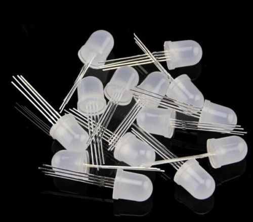 5pcs PL9823 F8 8mm LED round RGB LED P9823 chipset inside Full color LED NEW