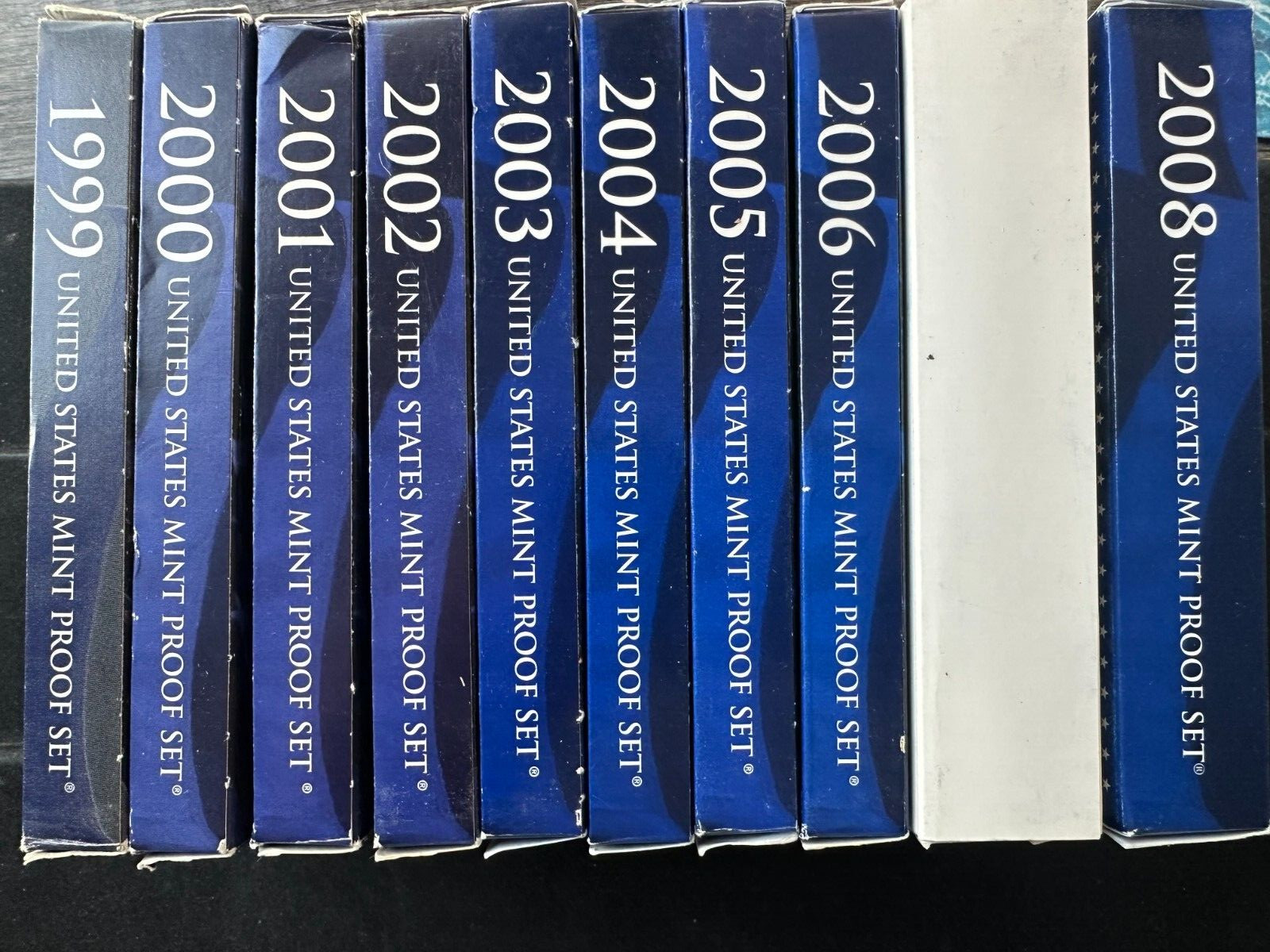 1999-2008 US Mint Proof Sets OGP Box & COA Lot 109 Coins (10 Annual Sets)