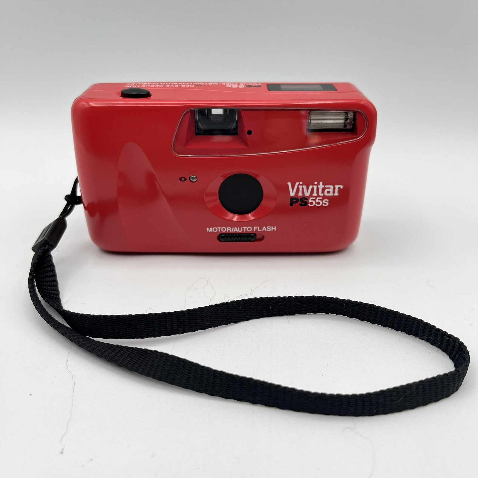 Vivitar PS55s 35mm Point & Shoot Film Camera With Case - Parts Or Repair Only